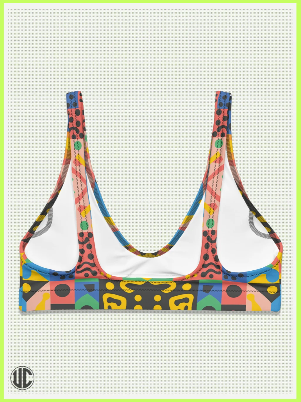 UnkoCon – Vivid Memphis Style Bikini Top product image (2)