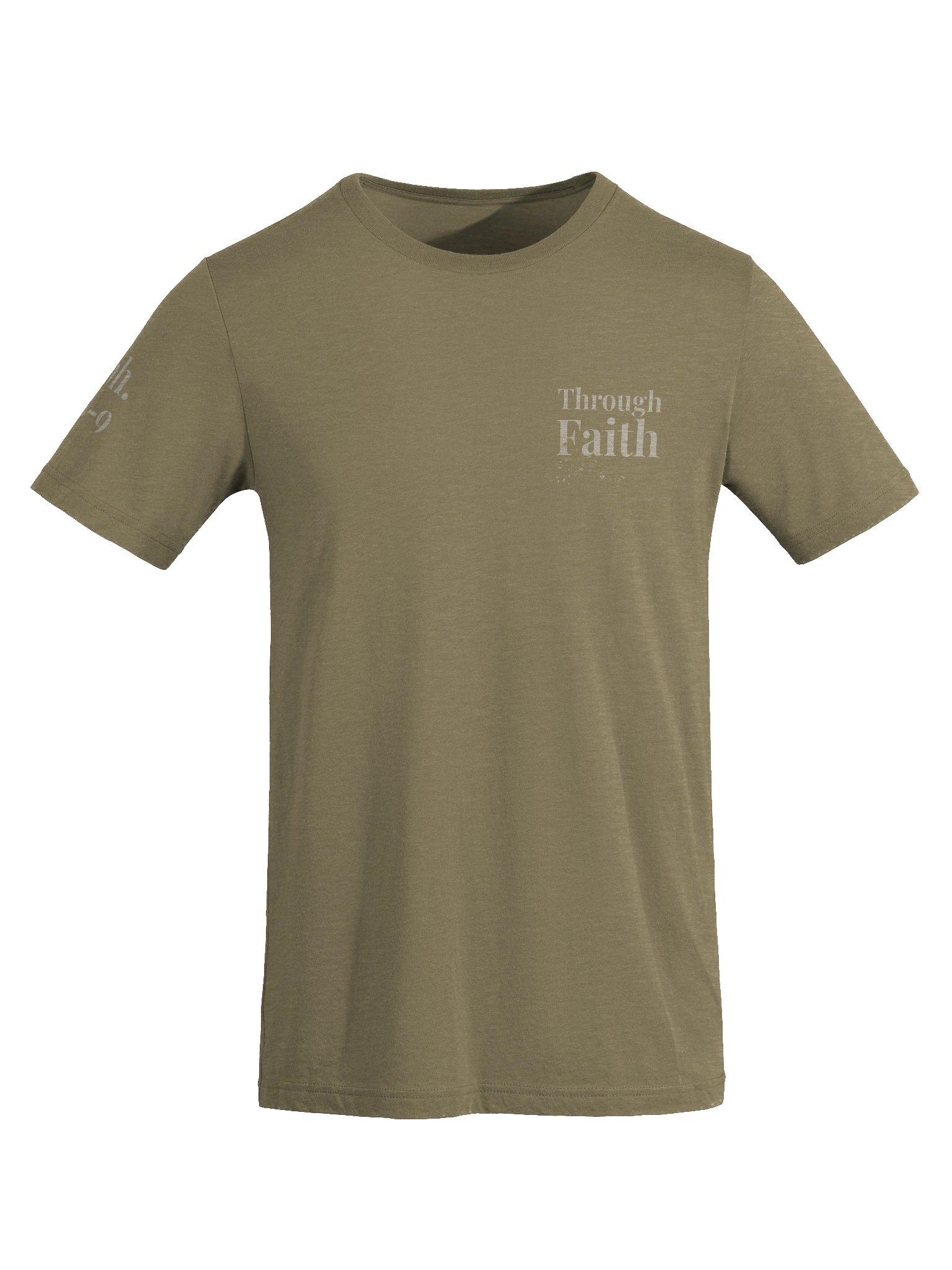 Through Faith Tee – Ephesians 2:8‑9 (Dark) \| By Grace Capsule product image (8)