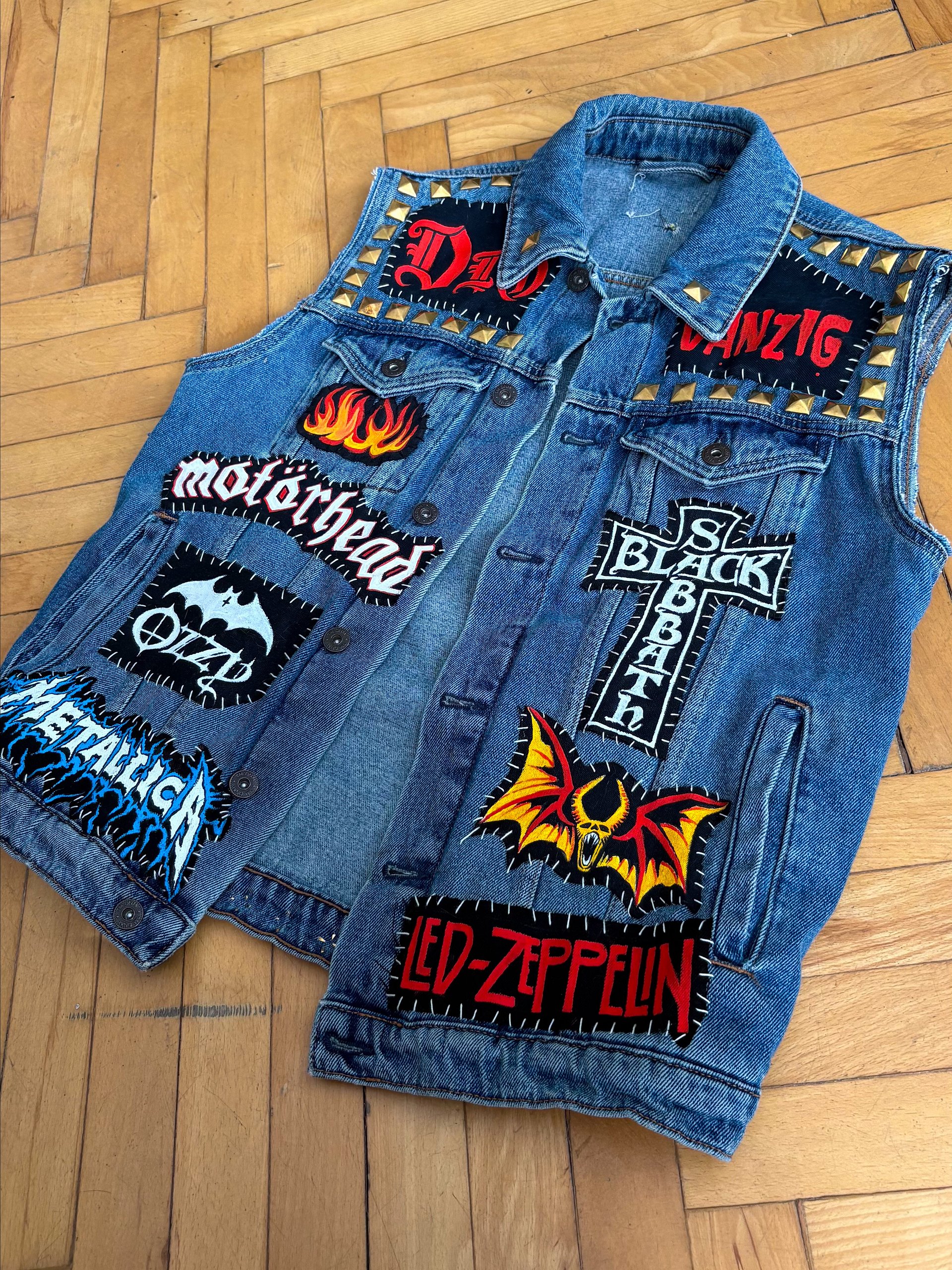 "HEAVY METAL MANIFESTO" — 1-of-1 Custom Battle Vest (Size M-L) product image (9)