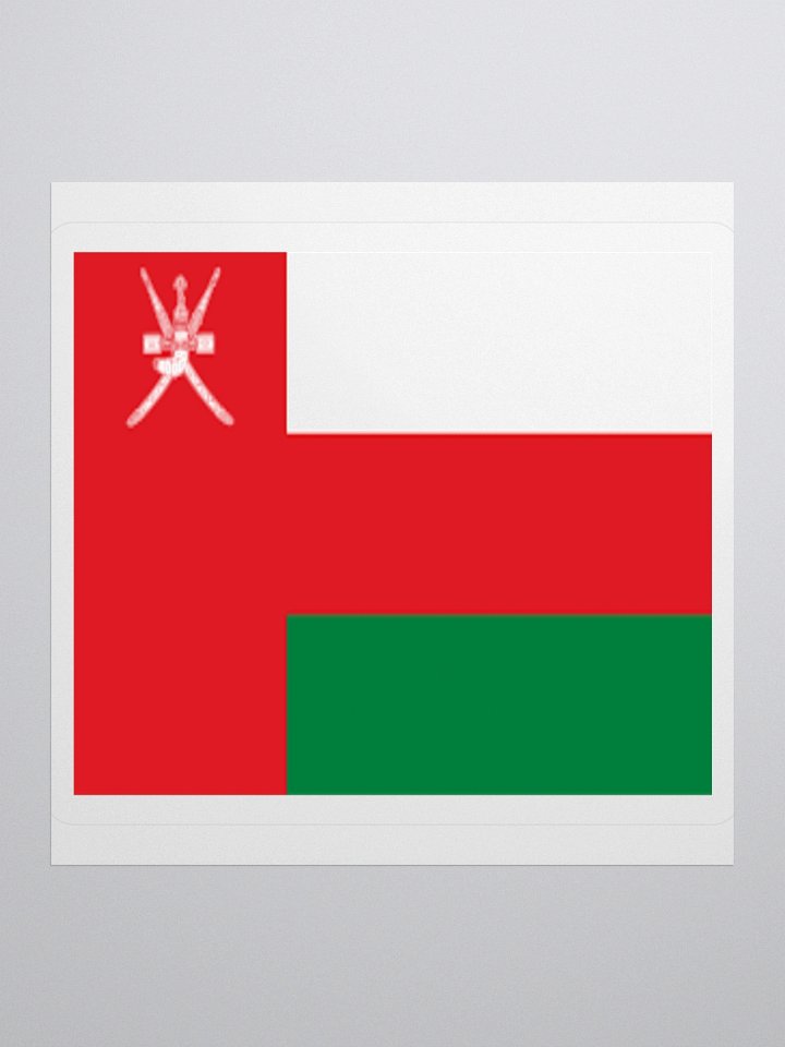 Exclusive Oman Flag Kiss-Cut Stickers - High-Quality Vinyl, Multiple Sizes product image (3)