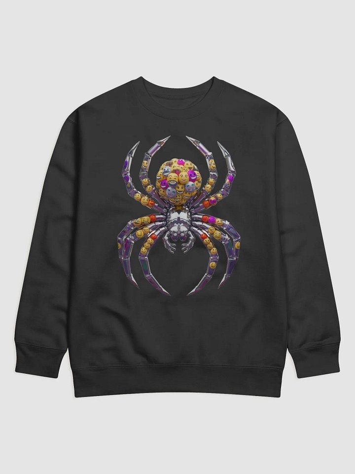 Surreal Emoji Metallic Spider Y2K Art Sweater product image (1)