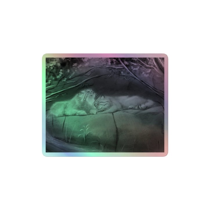 Bol & Polly Tribute (B&W) - Holo Sticker product image (2)