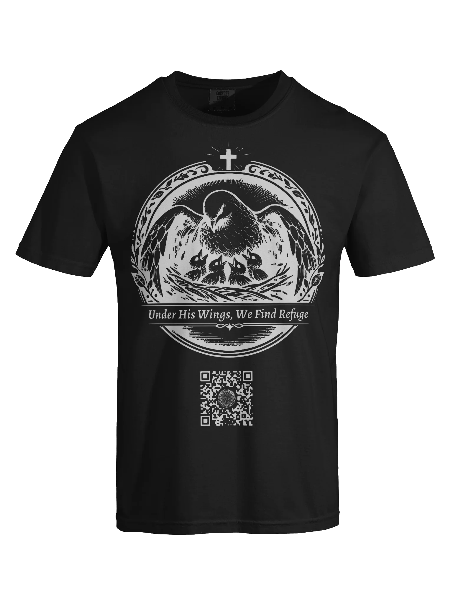 Sheltered and Nurtured (White on Black/Color) product image (7)