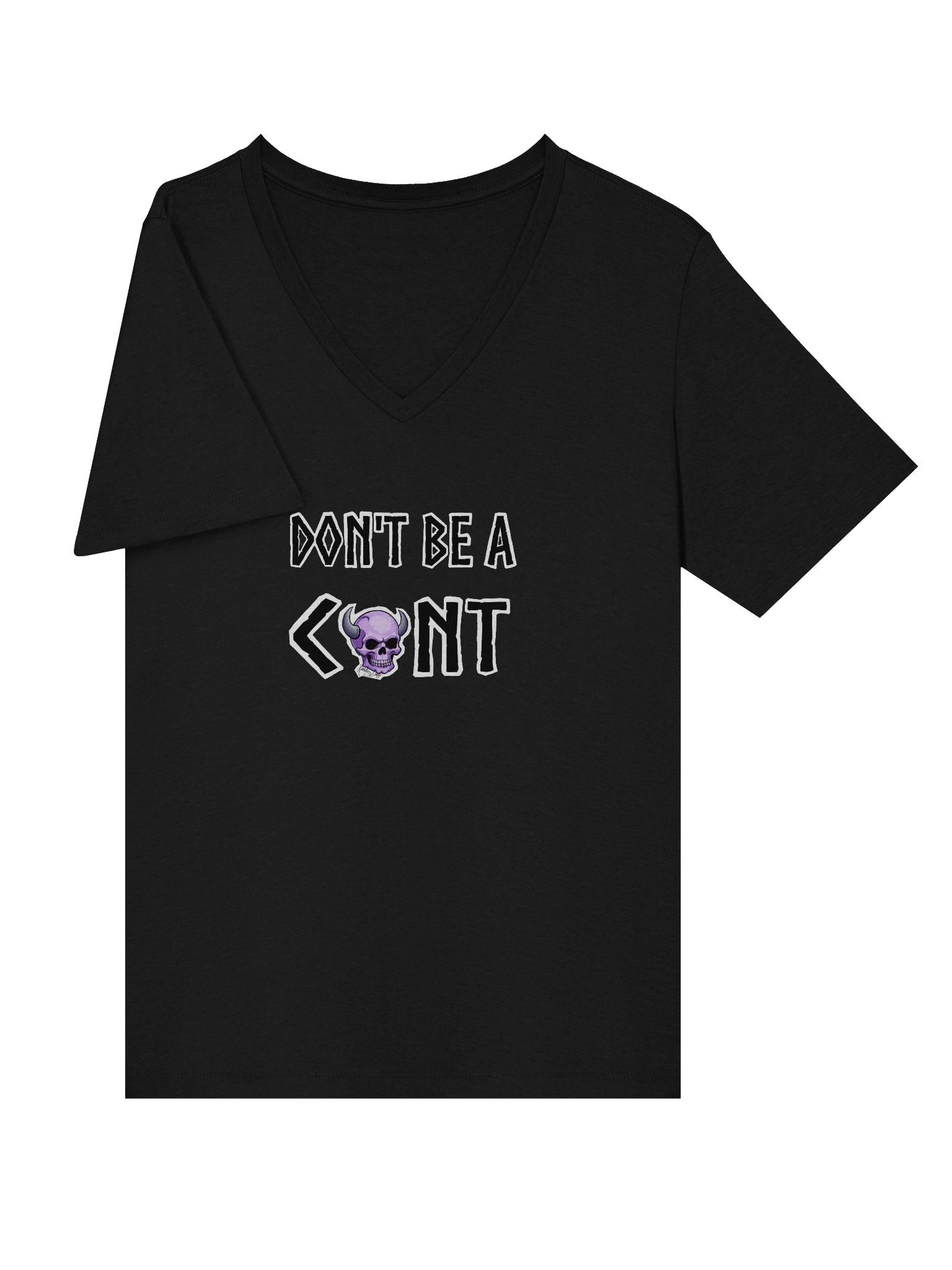 Dont be a C**t V-neck tee product image (5)