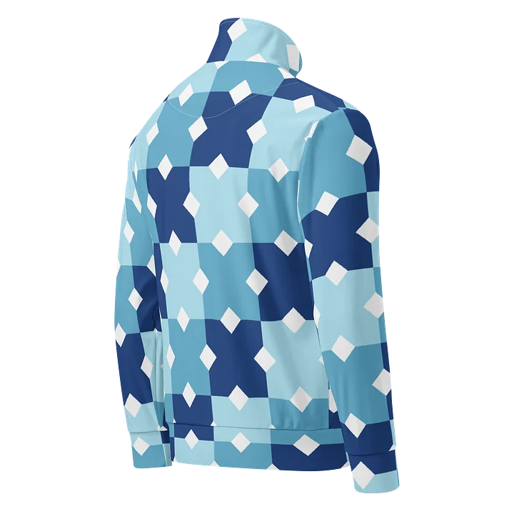 Blue Mosaic Print Track Jacket product image (2)