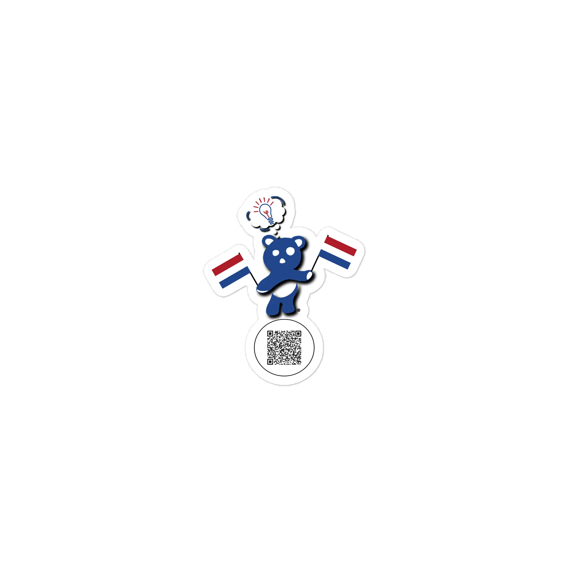 Netherlands — Country Bear Sticker | BehrBrained Media product image (1)