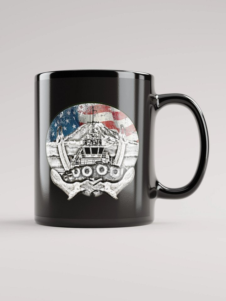Twin anchor Flage Mount Rainier Marshall Foss - Ancher Tug Mug 11oz & 15oz product image (1)