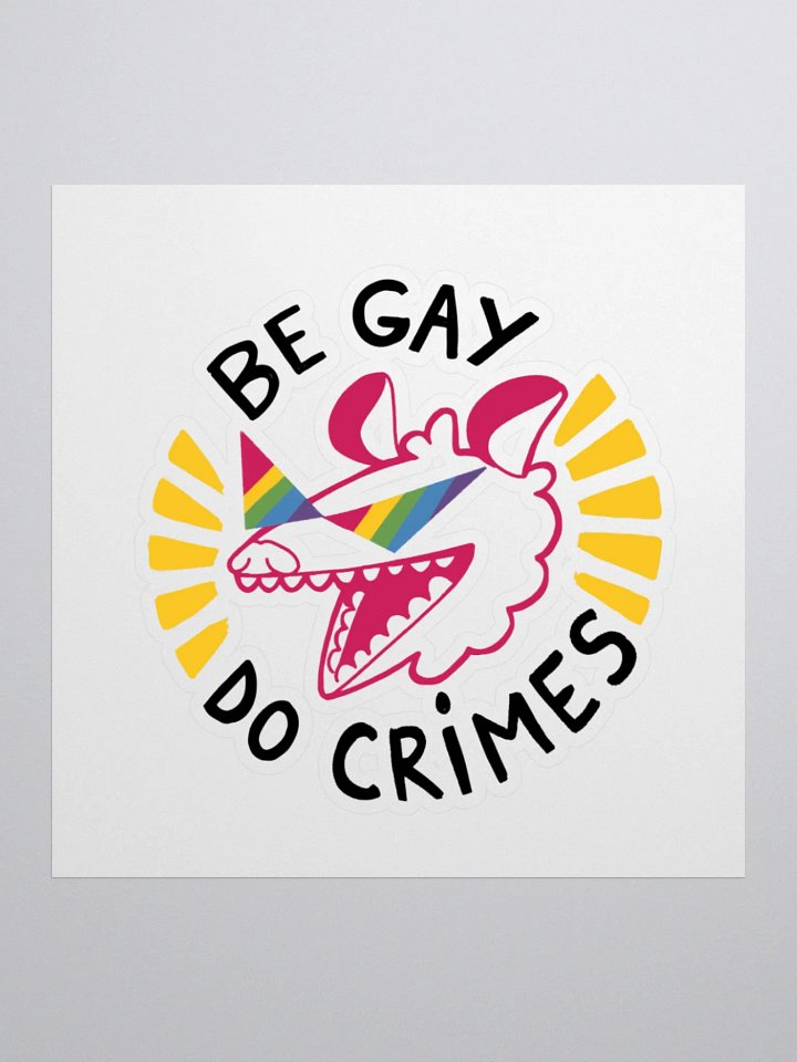 Be Gay Do Crimes Sticker product image (1)