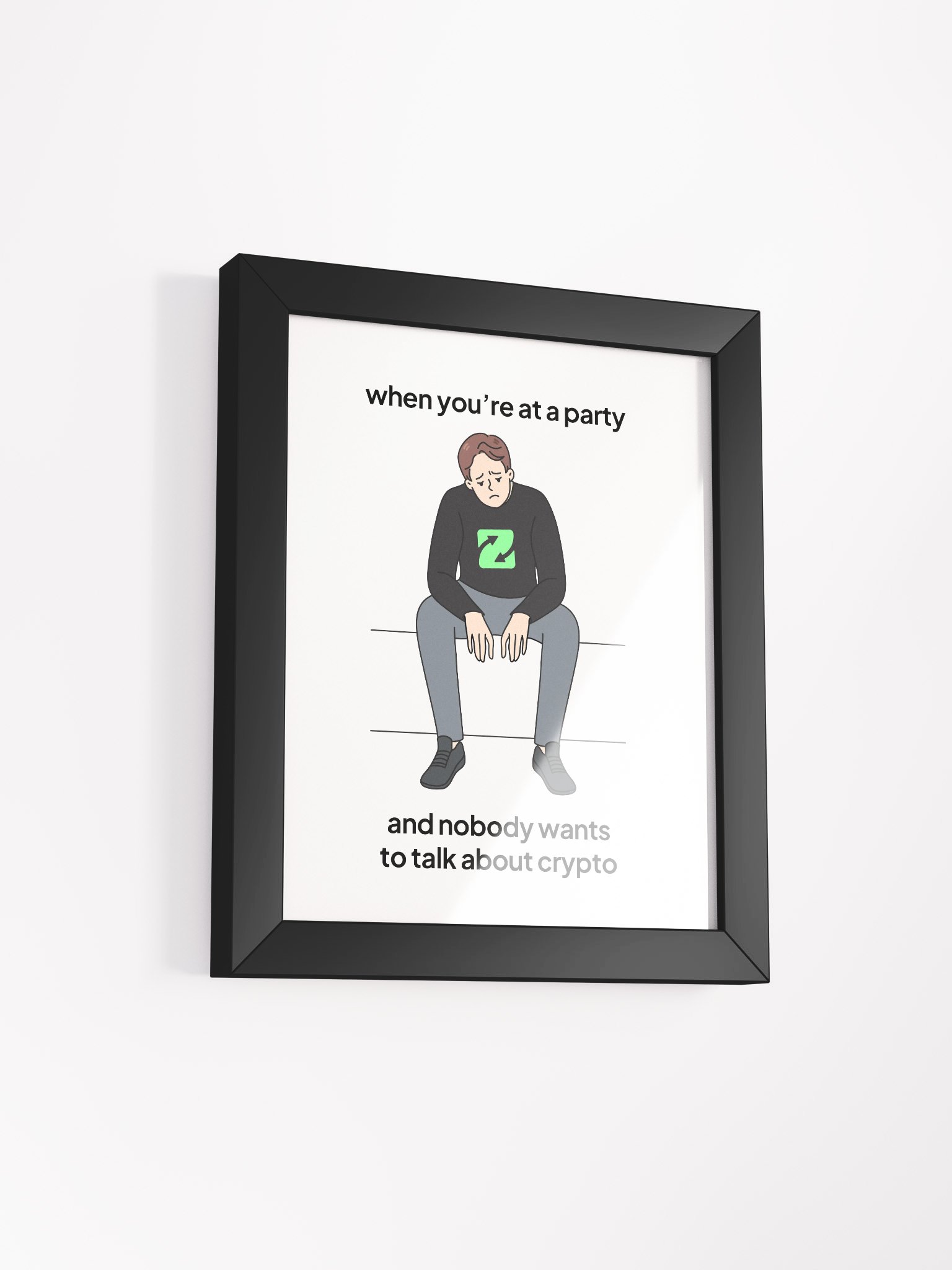Sad at Party Meme Framed Matte Poster product image (19)