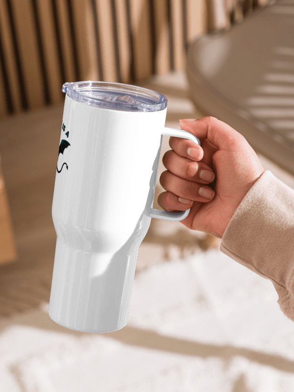 "My Demon is a Cinnamon Roll" Tumbler - Black text product image (9)