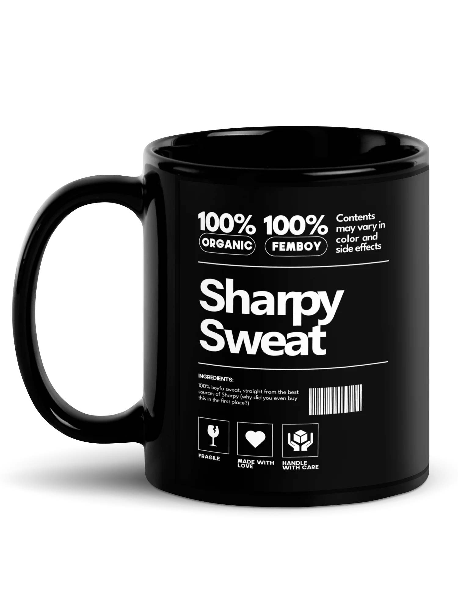 Sharpy Sweat Black Mug product image (1)
