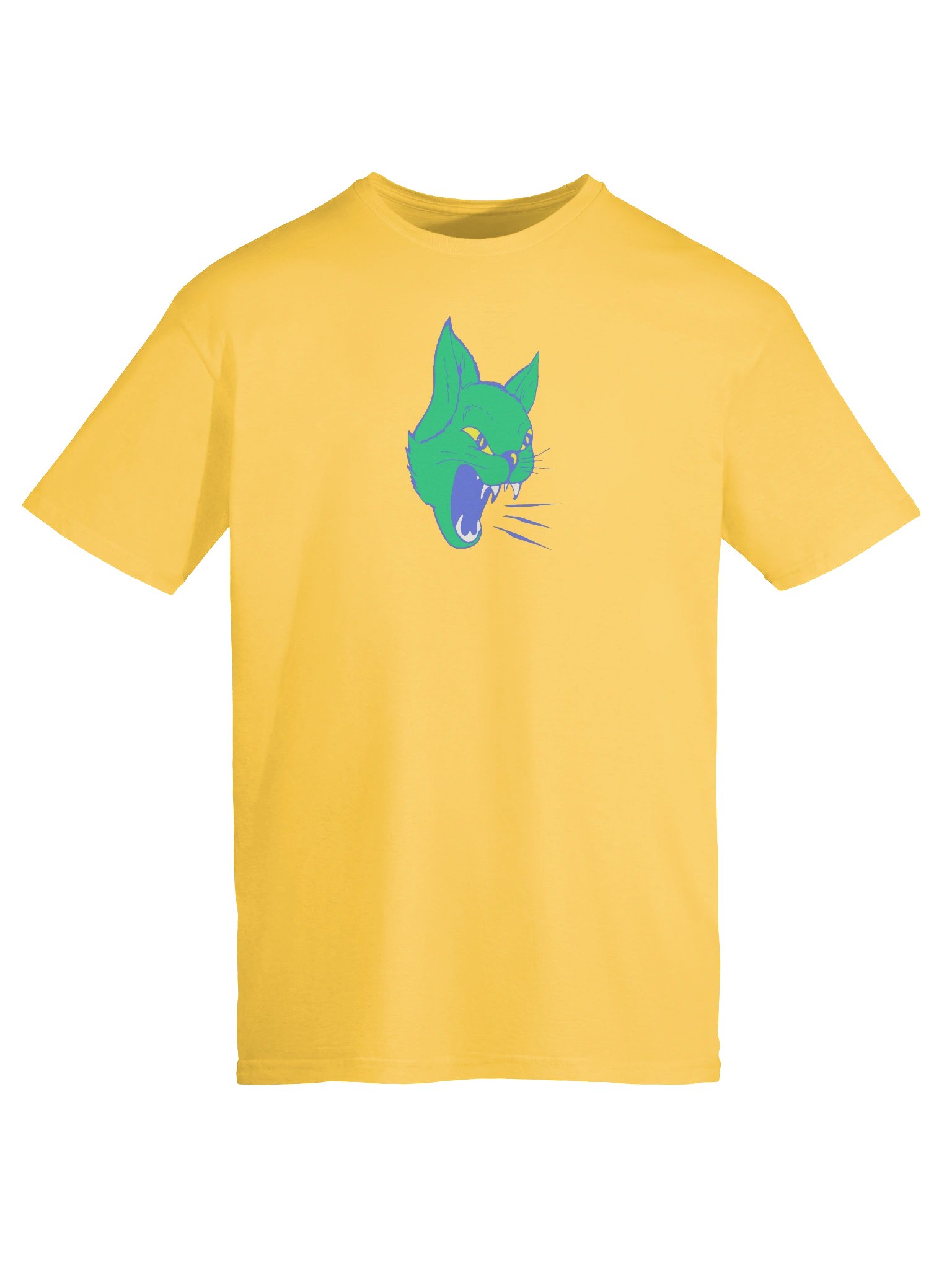 AMAZONAS // Cat Logo T-shirt Yellow product image (10)