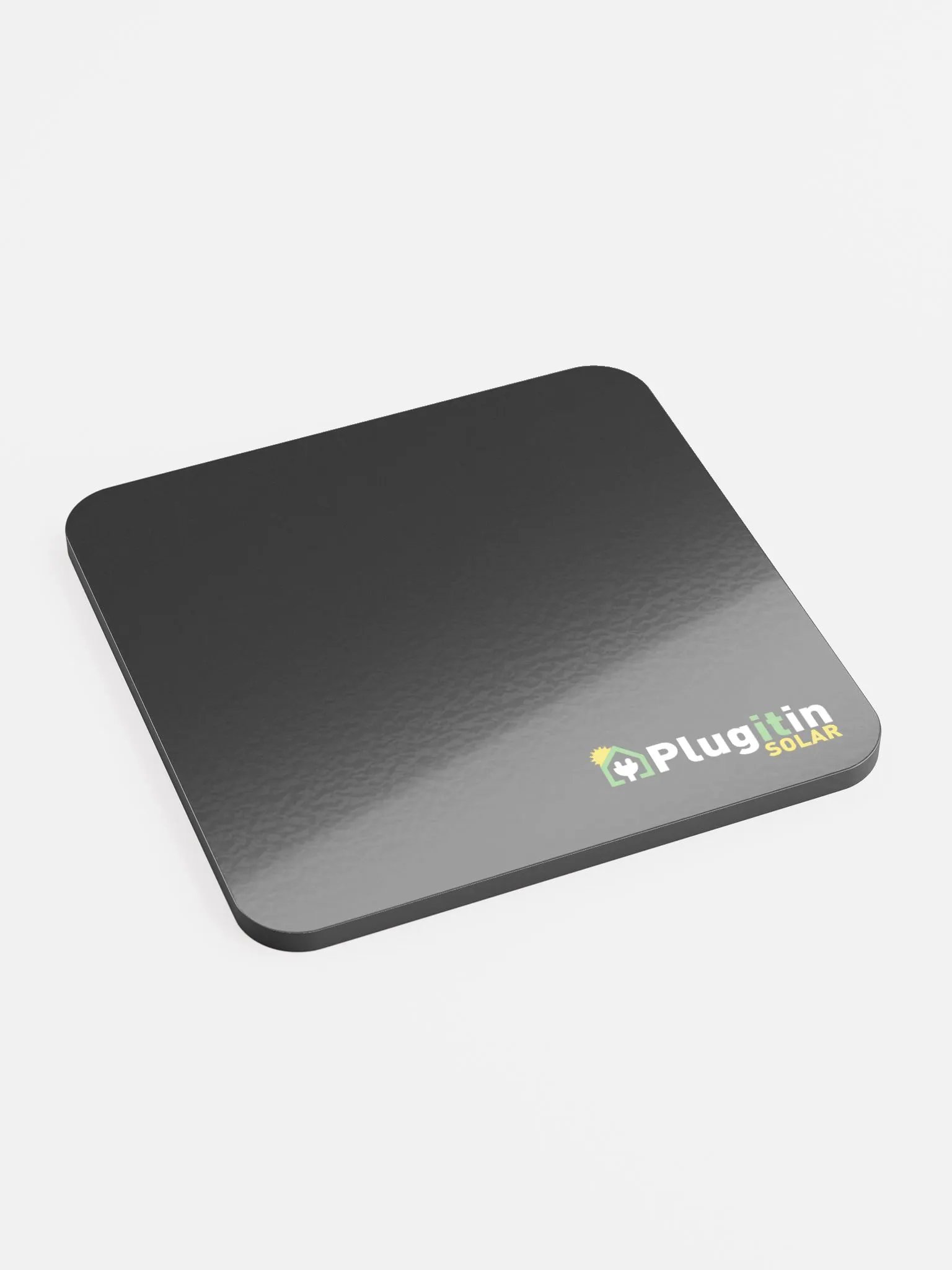 Plug It In Solar High-Quality Glossed Cork Coaster product image (2)