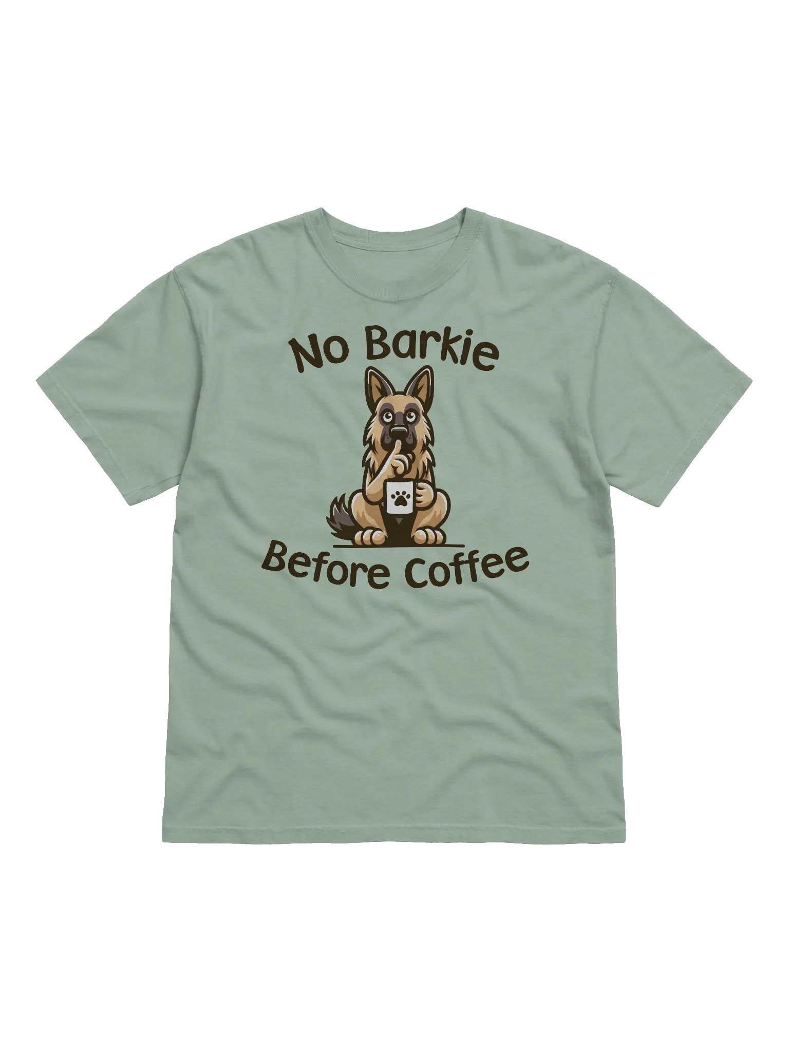 No Barkie Before Coffee German Shepherd - Tee product image (1)