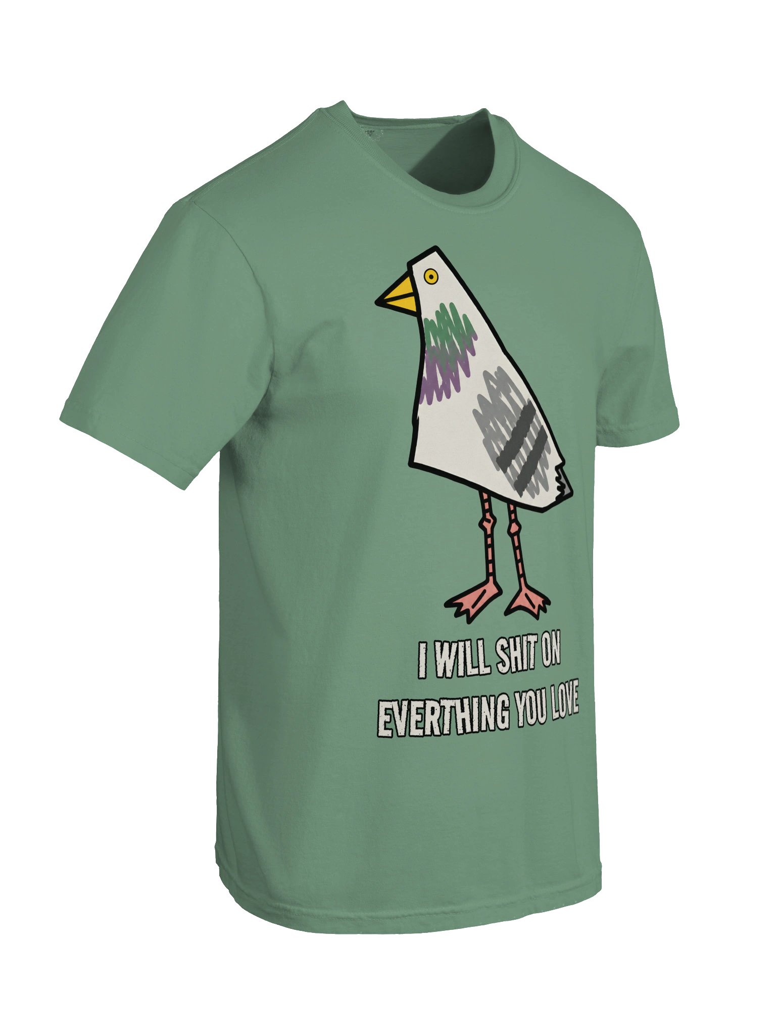 Dove Shit .... Heavyweight Vintage Graphic Tee product image (6)