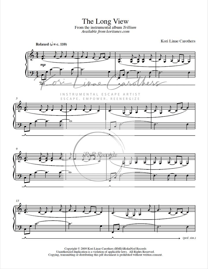 The Long View Sheet Music product image (2)