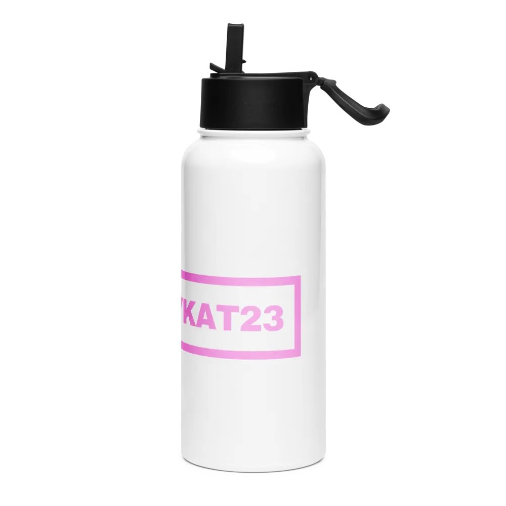 Kittykat23 Water Bottle with Straw Lid - Pink product image (3)