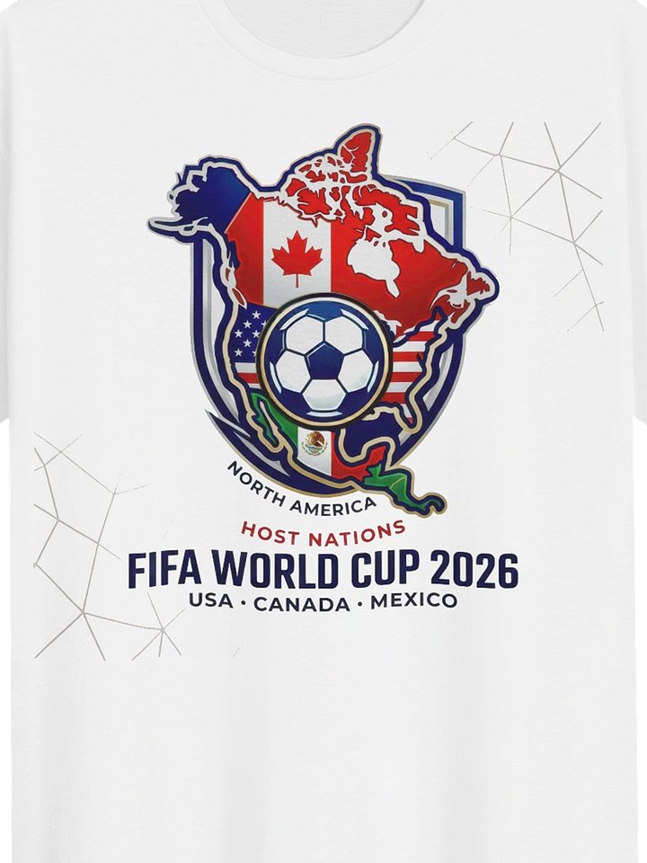 World Cup 2026 North America Map Graphic Tee product image (2)
