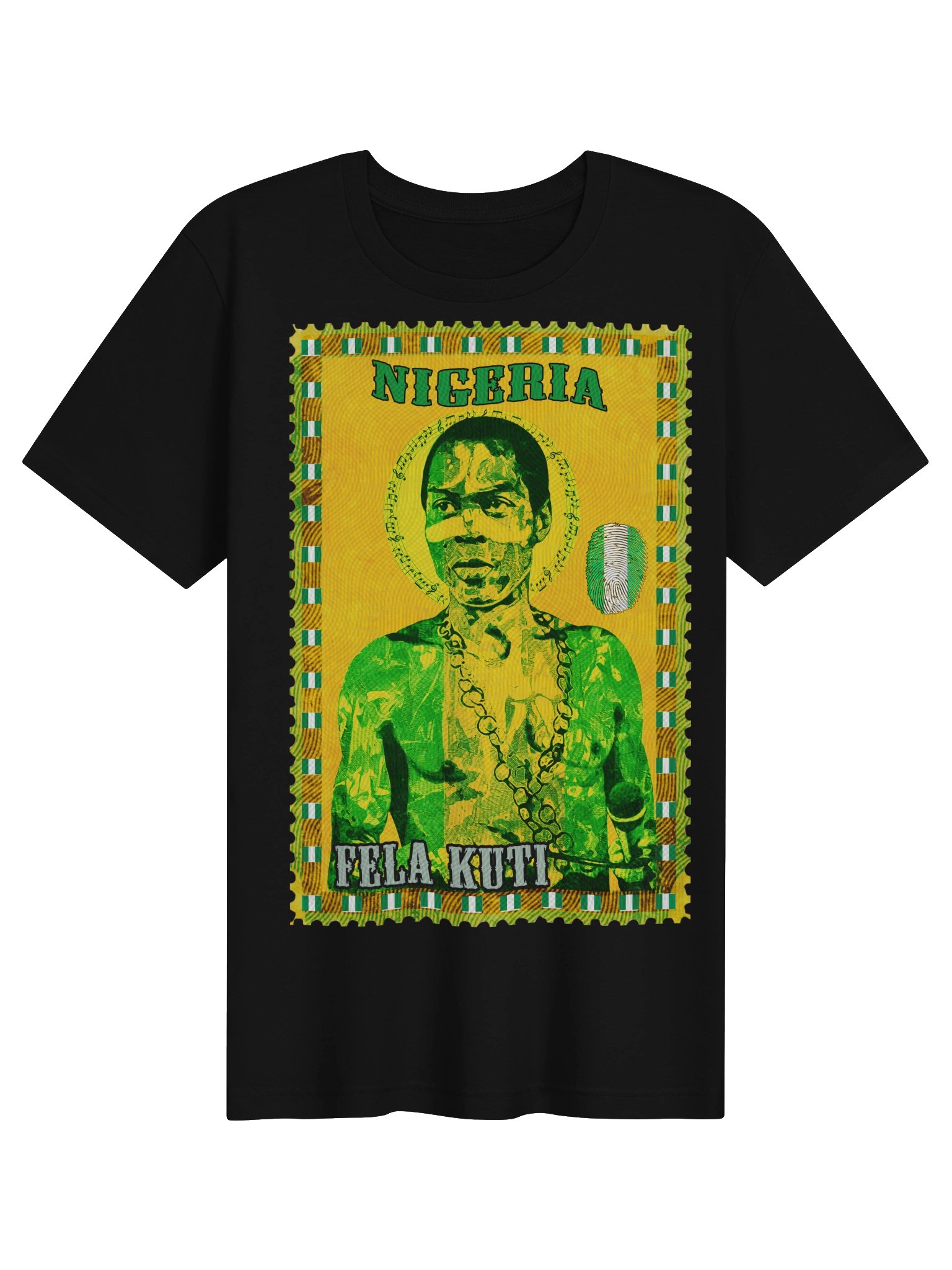 Fela Kuti Vintage Postage Stamp Tee | Nigeria Afrobeat product image (7)
