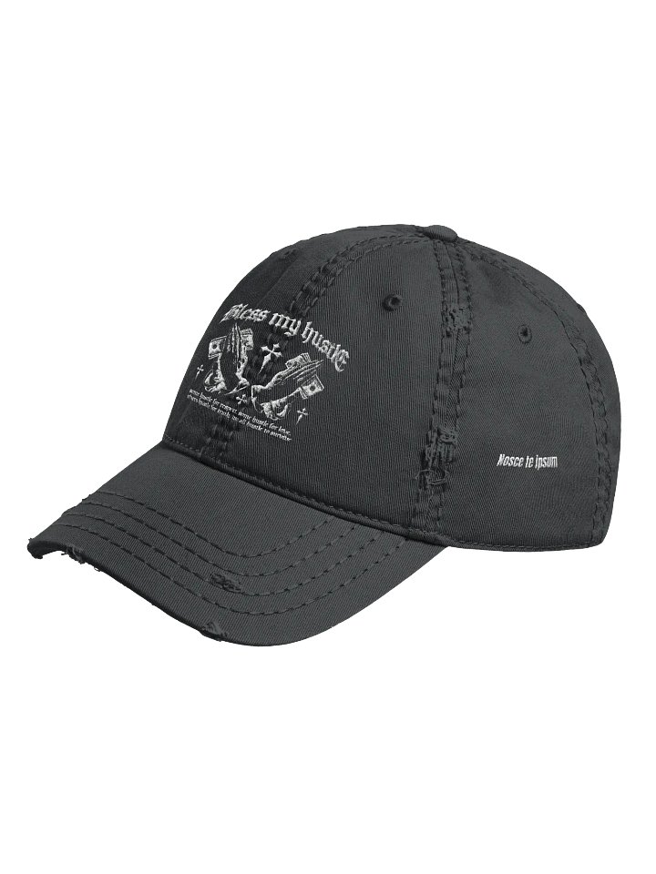 Bless My Hustle Distressed Dad Hat product image (4)