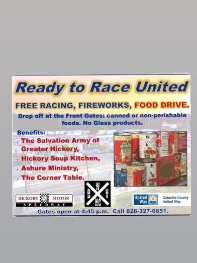 Hickory speedway can food drive product image (1)