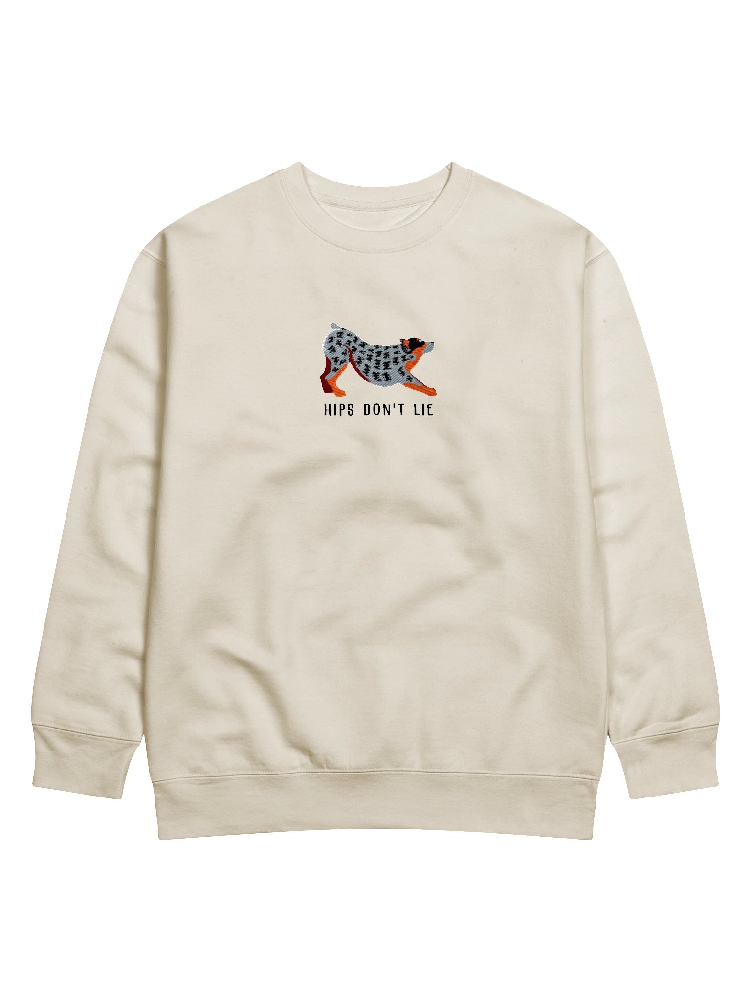 Hips Don't Lie Sweatshirt (Embroidered) of an Australian Cattle Dog(Blue Heeler) product image (71)
