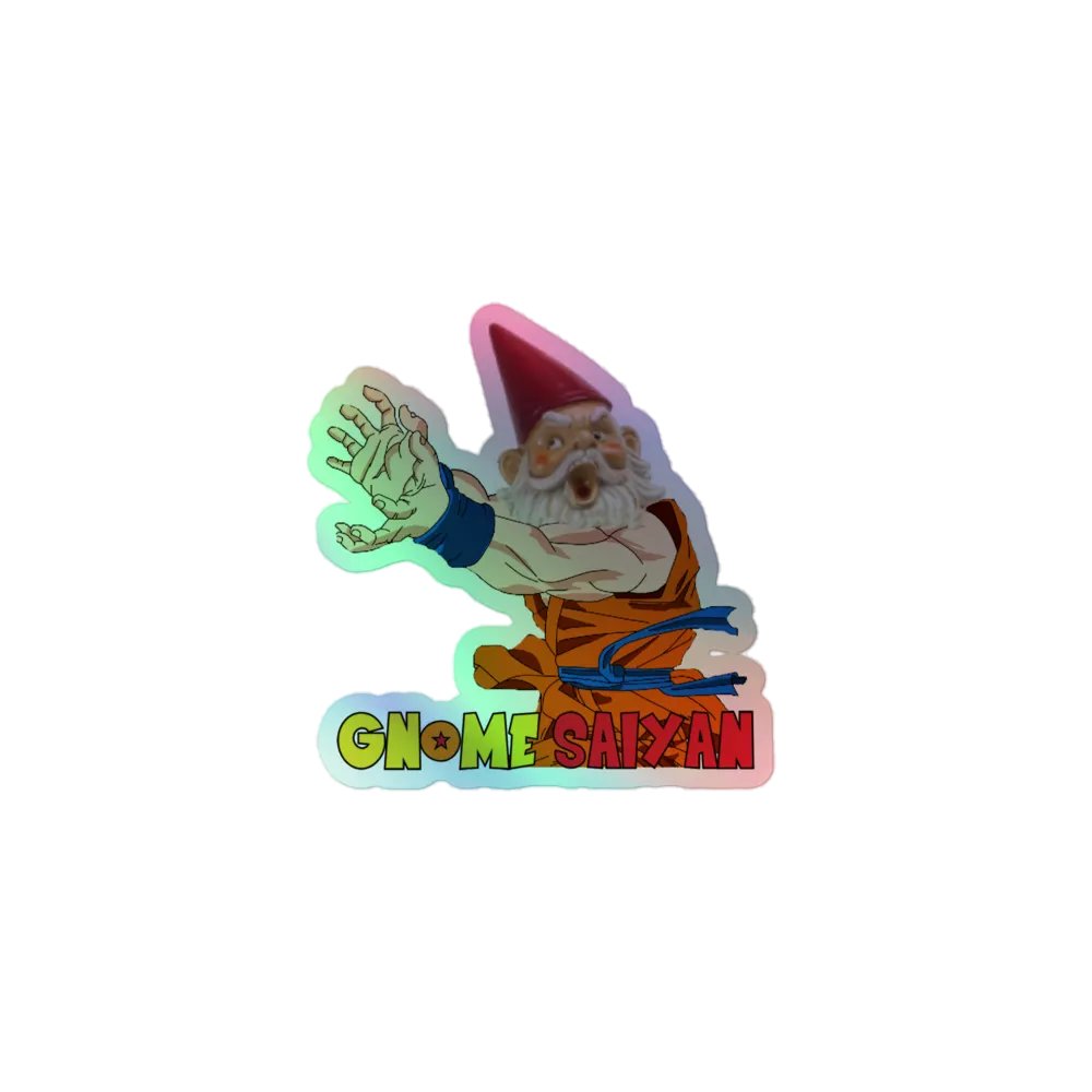 Gnome Saiyan Holo Sticker product image (1)