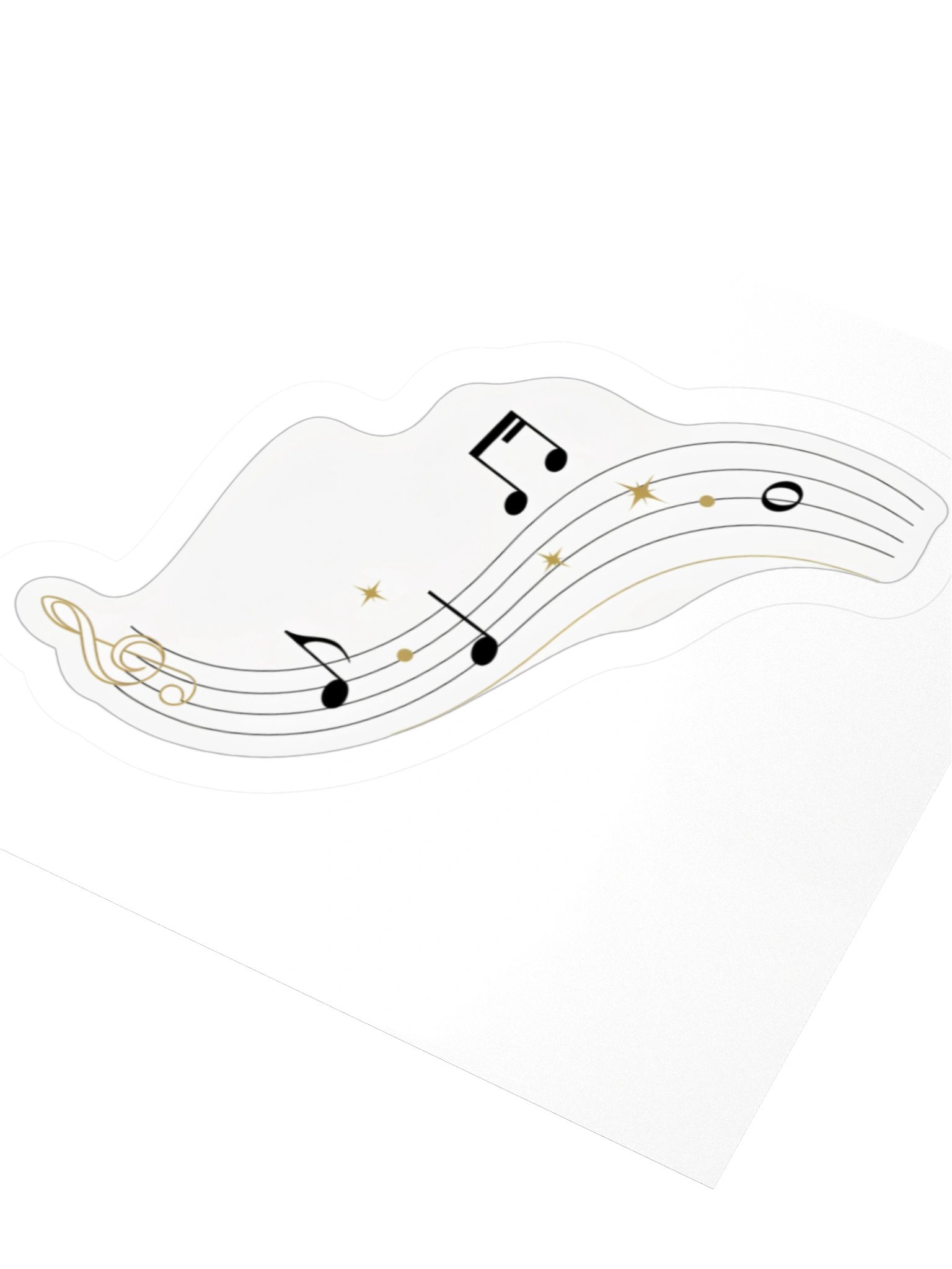 Abstract Music Notes Kiss Cut Sticker product image (8)
