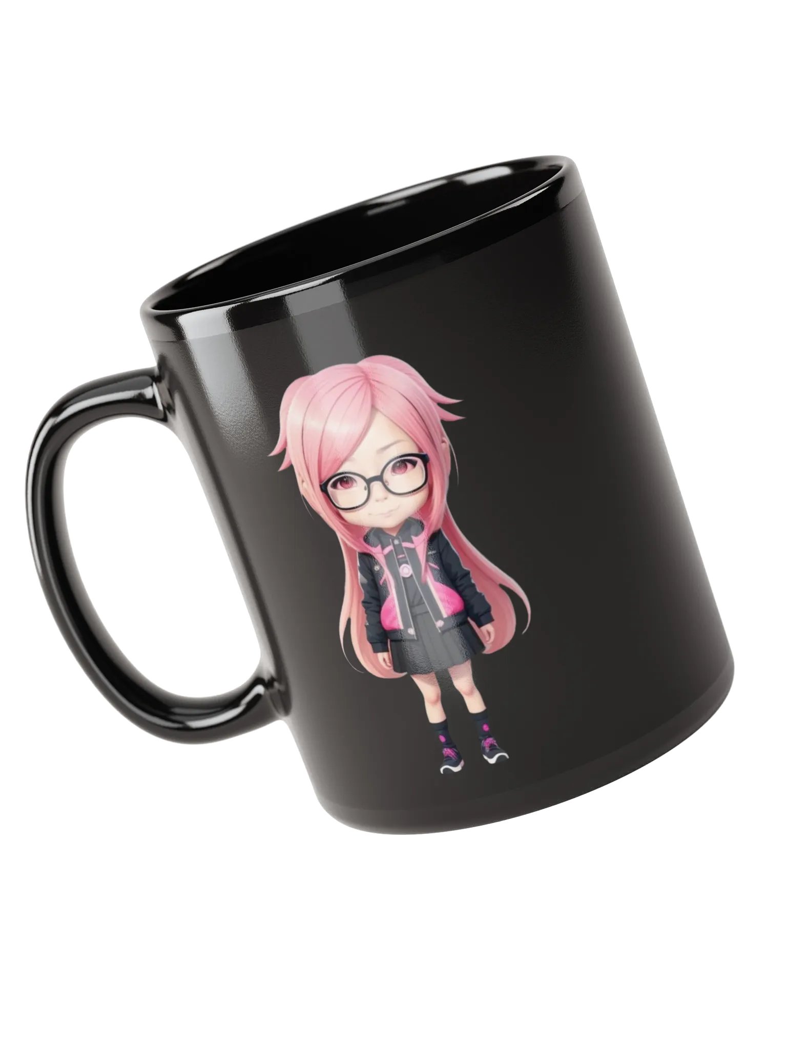 (PINK CHIBI) K Black Mug product image (3)