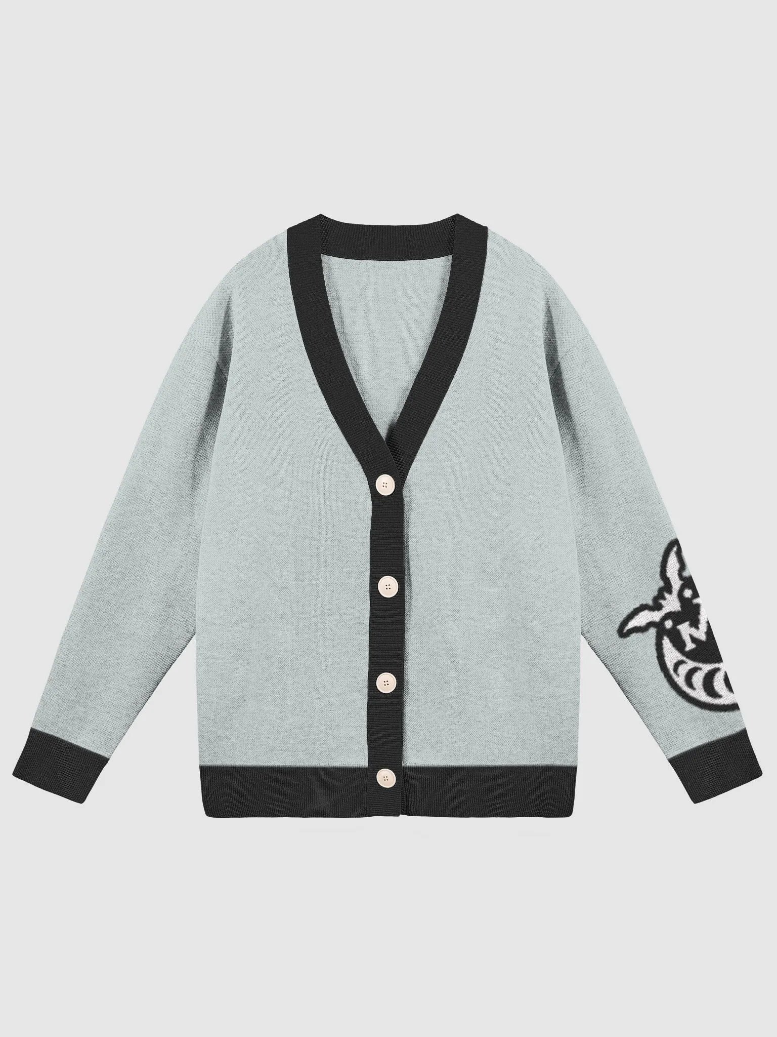 MM 𝖇𝖆𝖙 𝖑𝖔𝖌𝖔 knit cardigan (𝖕𝖔𝖜𝖉𝖊𝖗) product image (1)