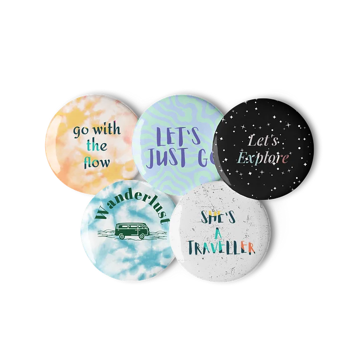 Wanderlust Vibes Pin Button Set product image (1)