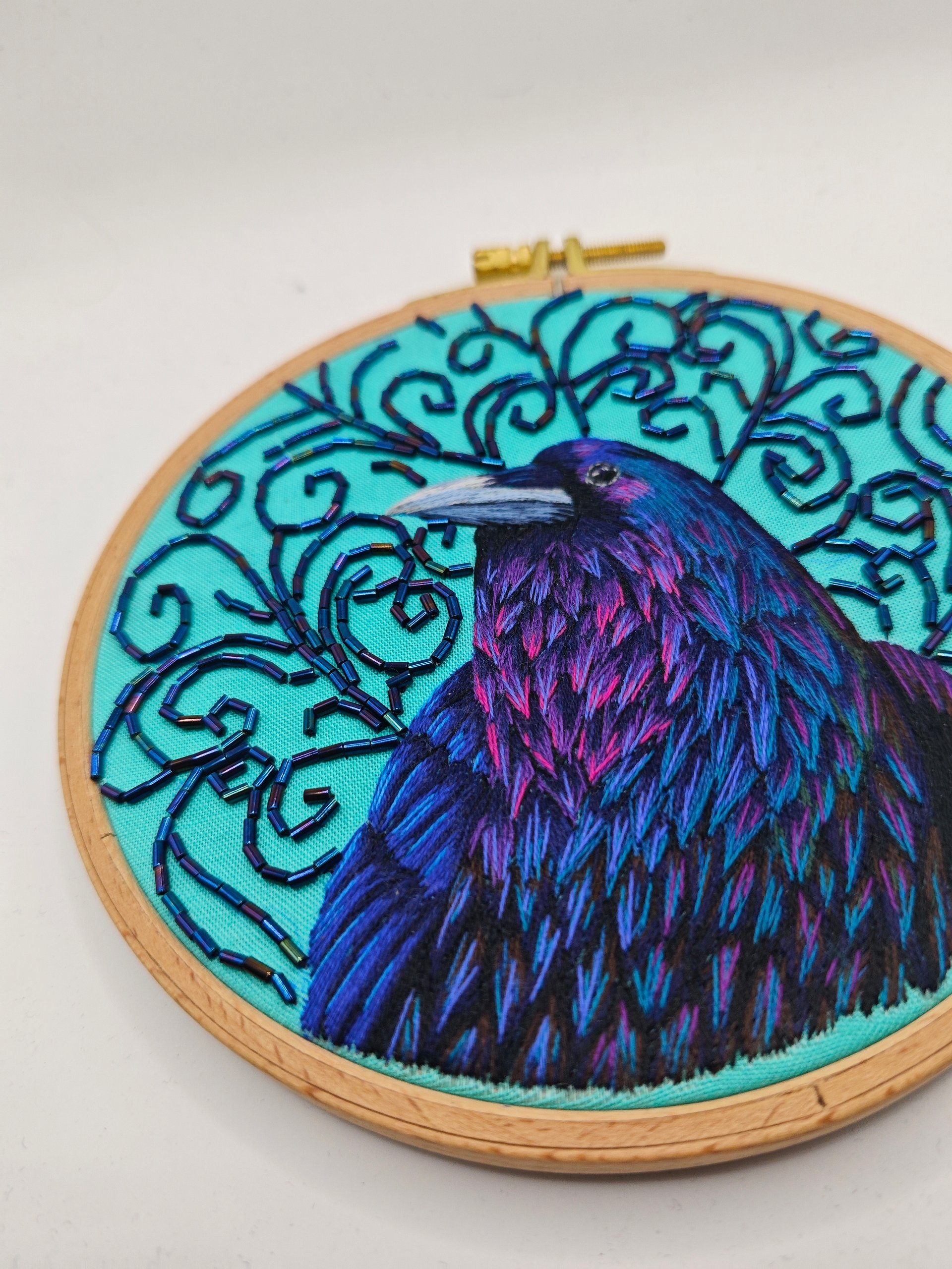 Gothic Raven PDF hand embroidery pattern product image (5)
