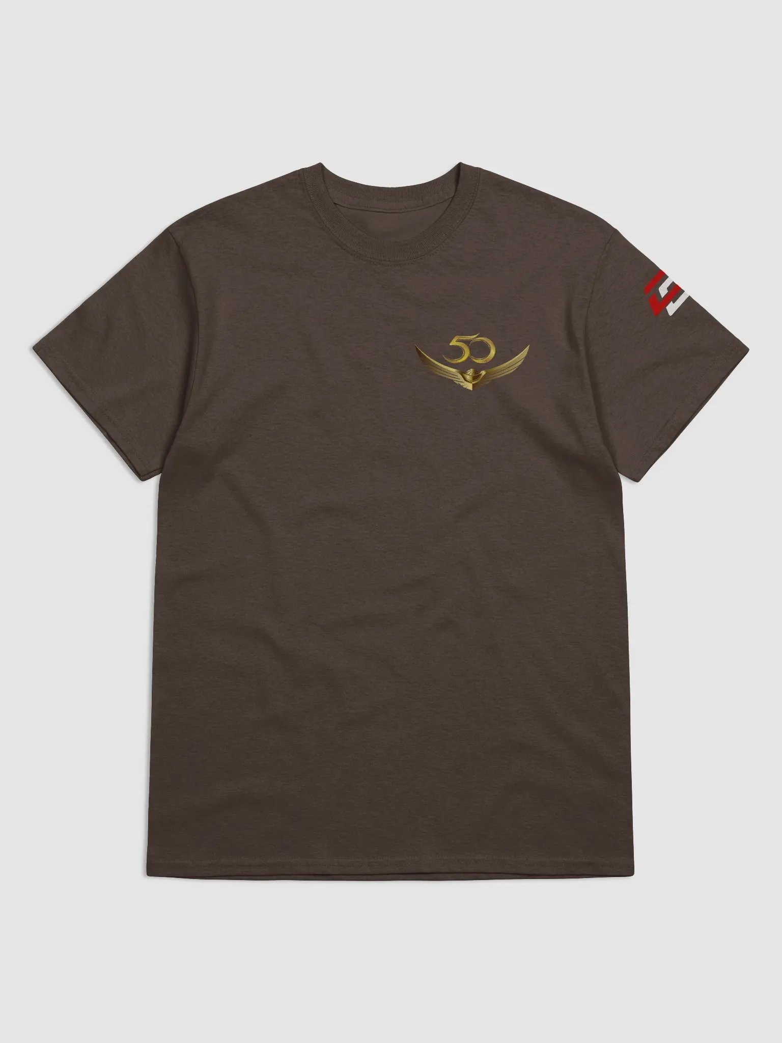 50th Anniversary In Flight - SS - Dark Tee - Small on Front (Gildan) product image (1)