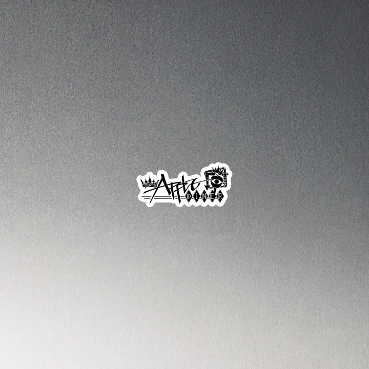 King Apple Diner (Black) ✦ Die-Cut Magnets product image (4)