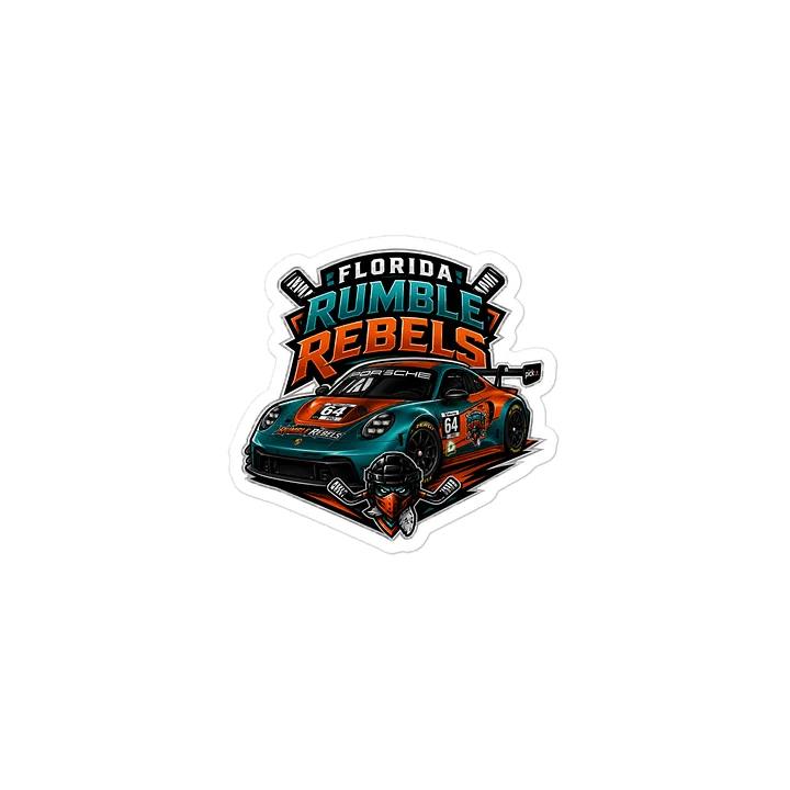 Florida Rumble Rebels Porsche Die-Cut Sticker product image (2)