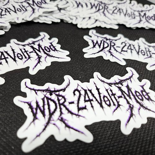 New WDR-24Volt-Mod stickers are in!

Available with Mod orders on WDR-24Volt-Mod.com
