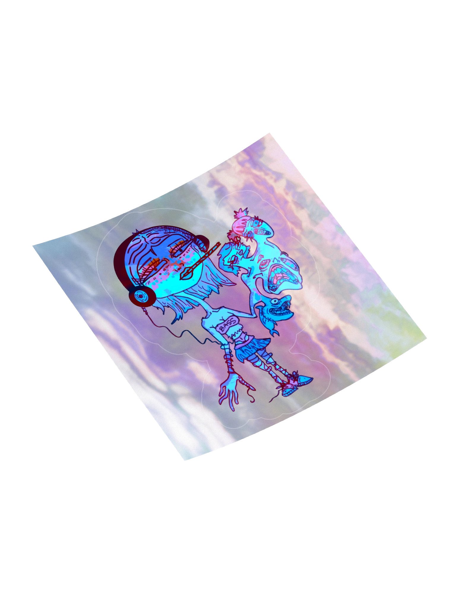 BASS BABE Holo Sticker product image (10)