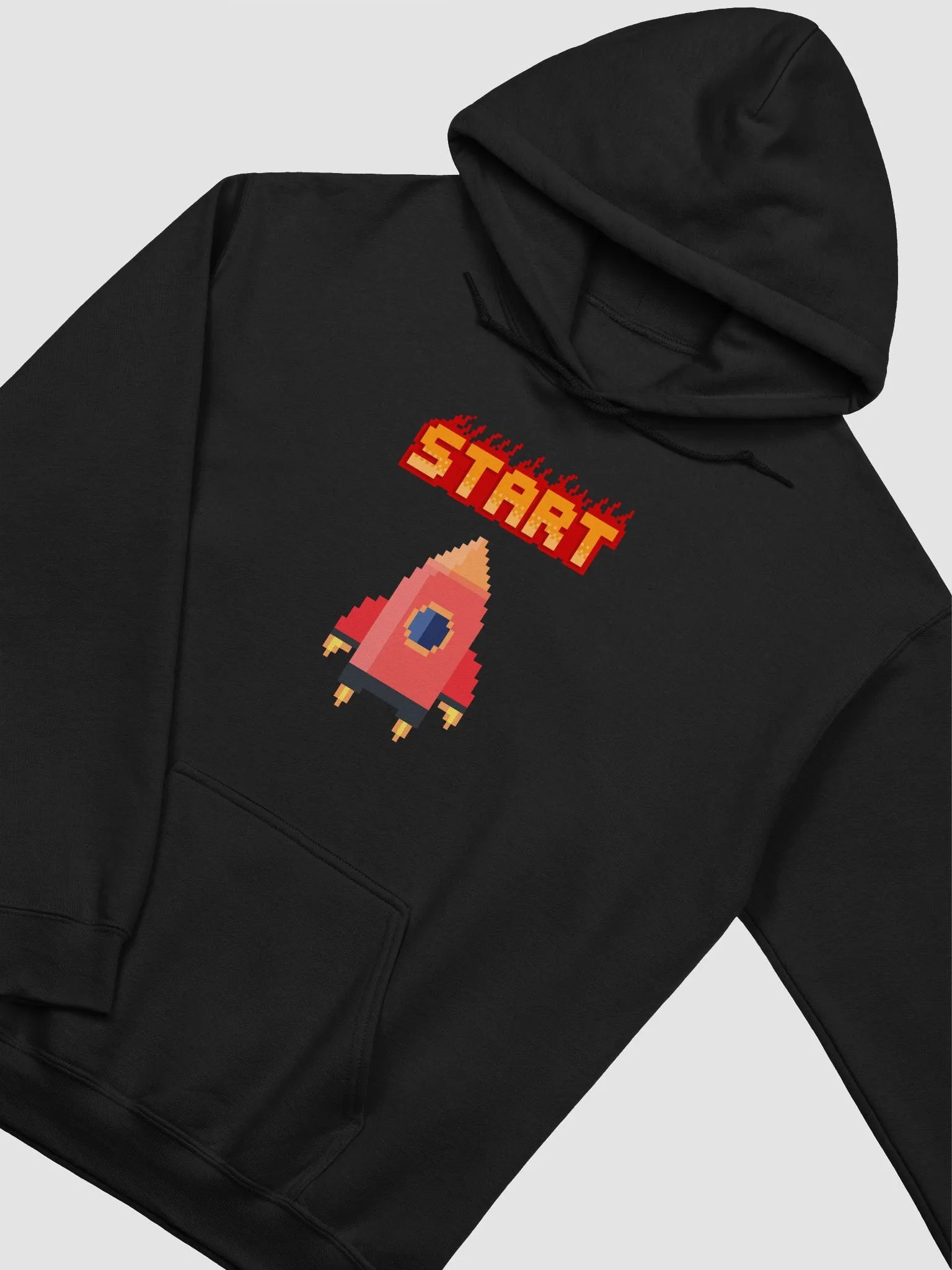 Rocket Start Pixel Art Hoodie product image (17)