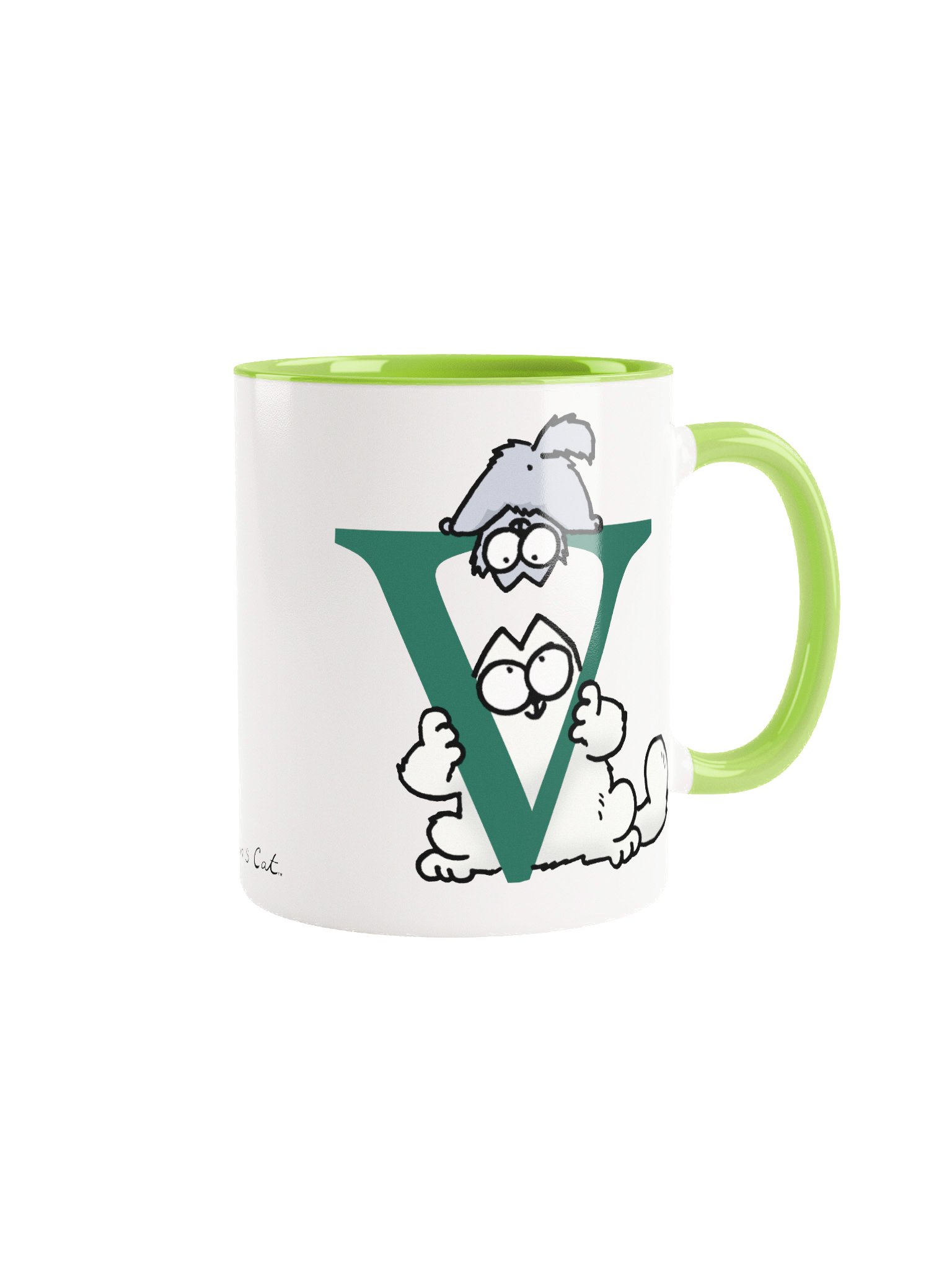Cat Monogram Mug - V product image (2)