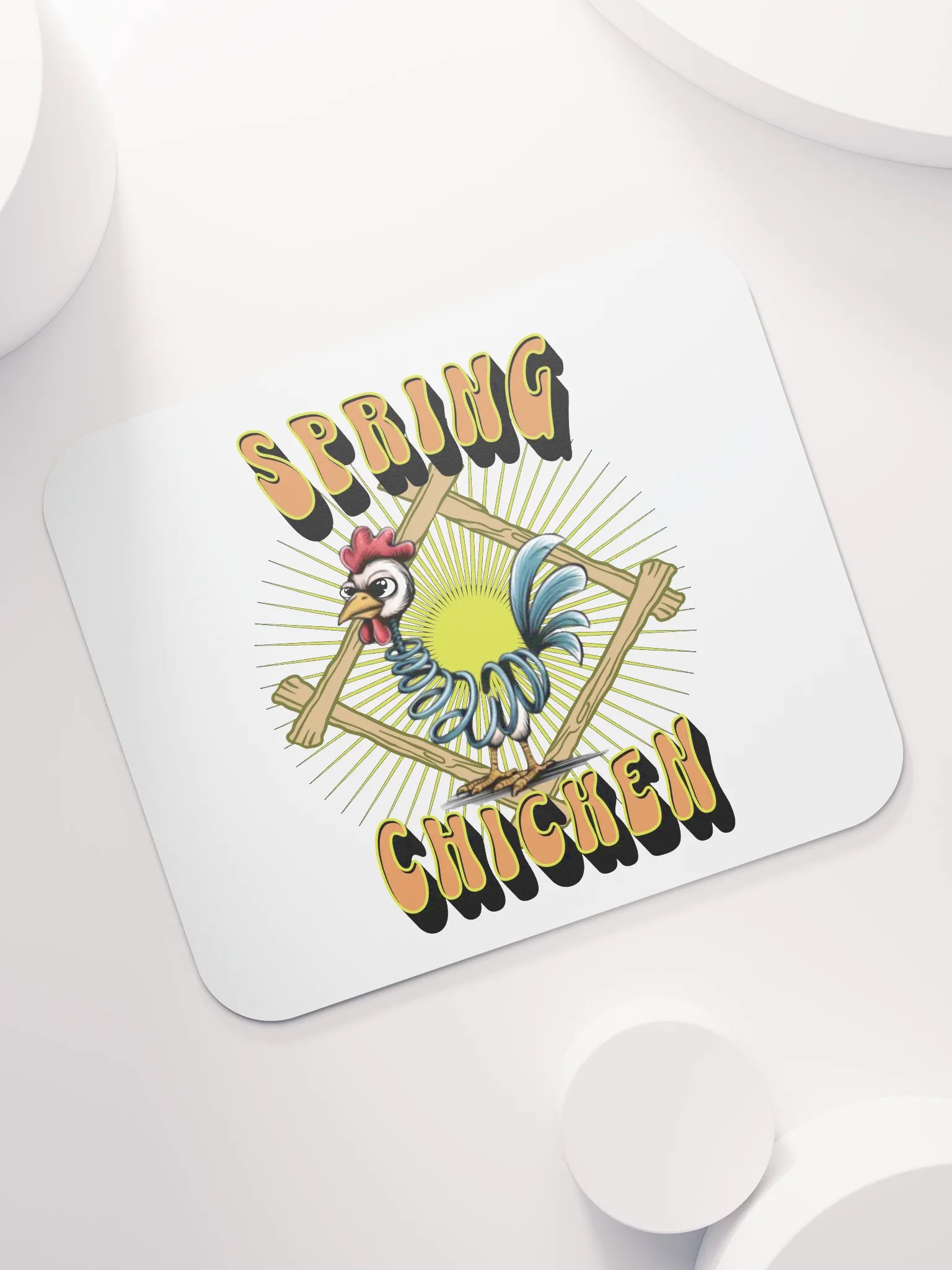 Spring Chicken Sunburst Mouse Pad product image (5)