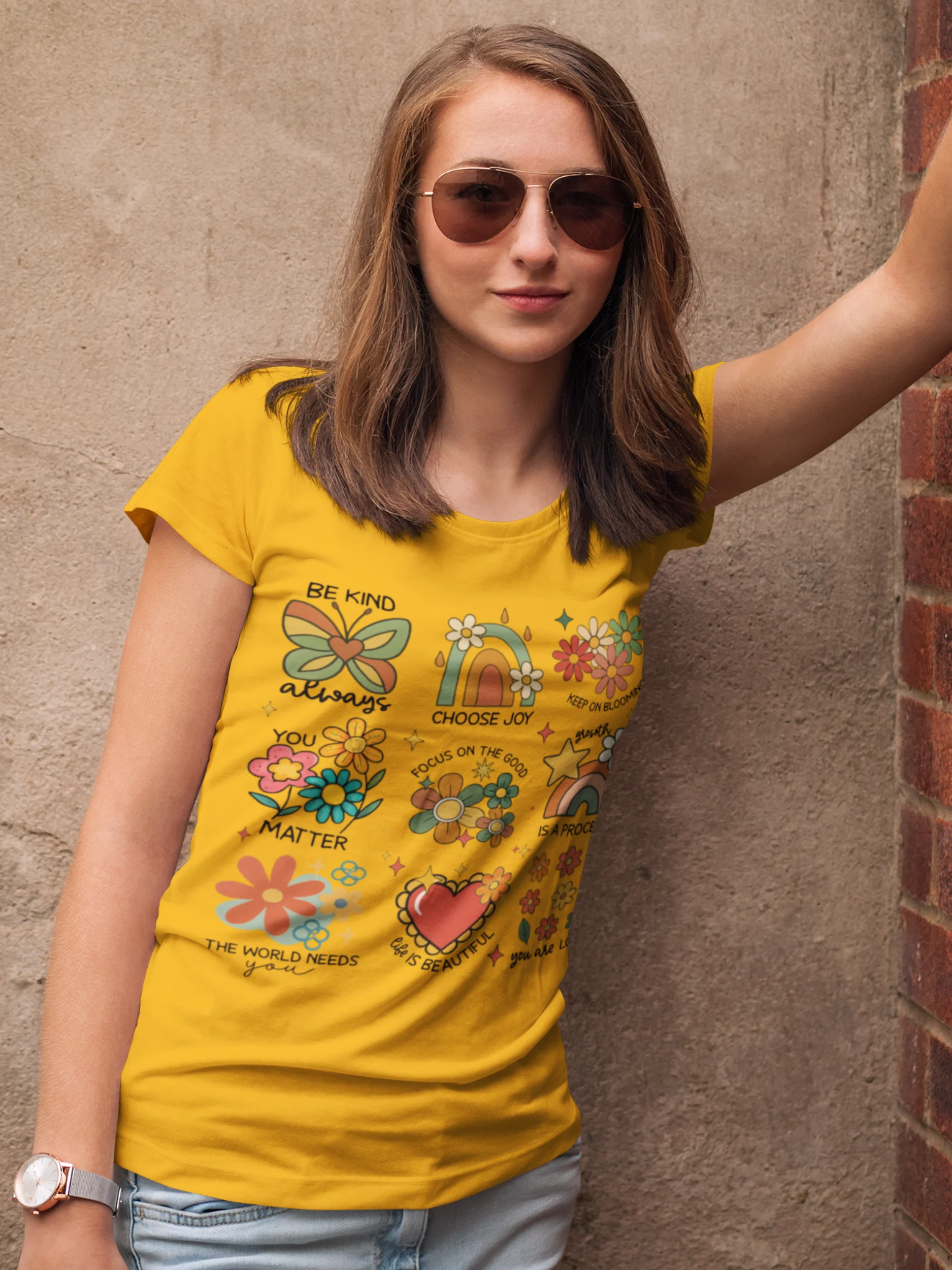 Healing Symbols – Growth and Calm Unisex T-Shirt product image (2)