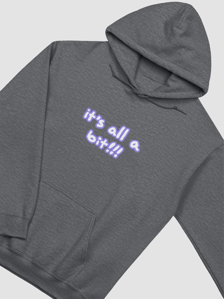 “It’s all a bit!!!” (lined design, #9081ED) classic hoodie product image (13)
