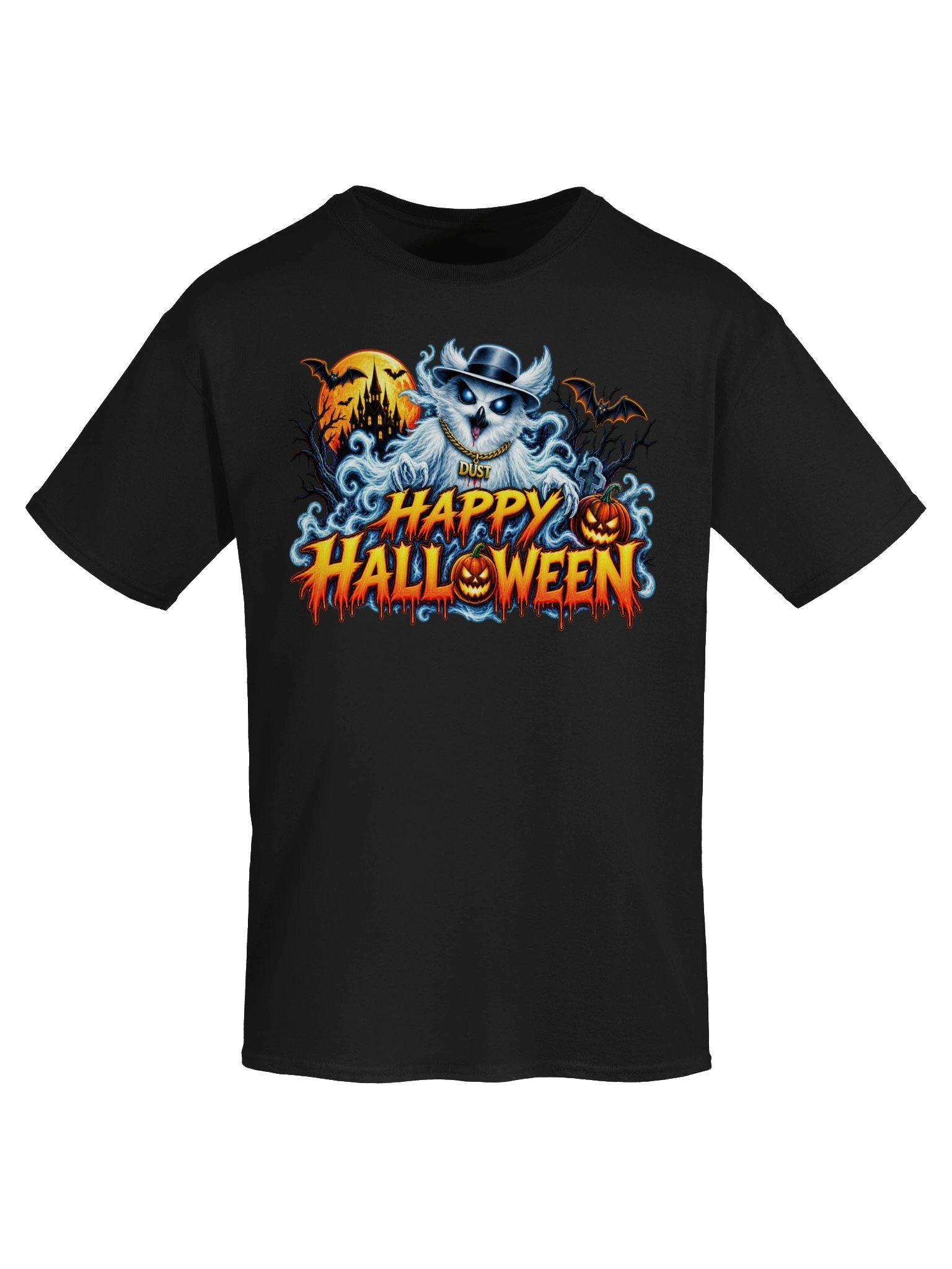 Phant Owl Happy Halloween Gildan Heavyweight T-Shirt product image (52)