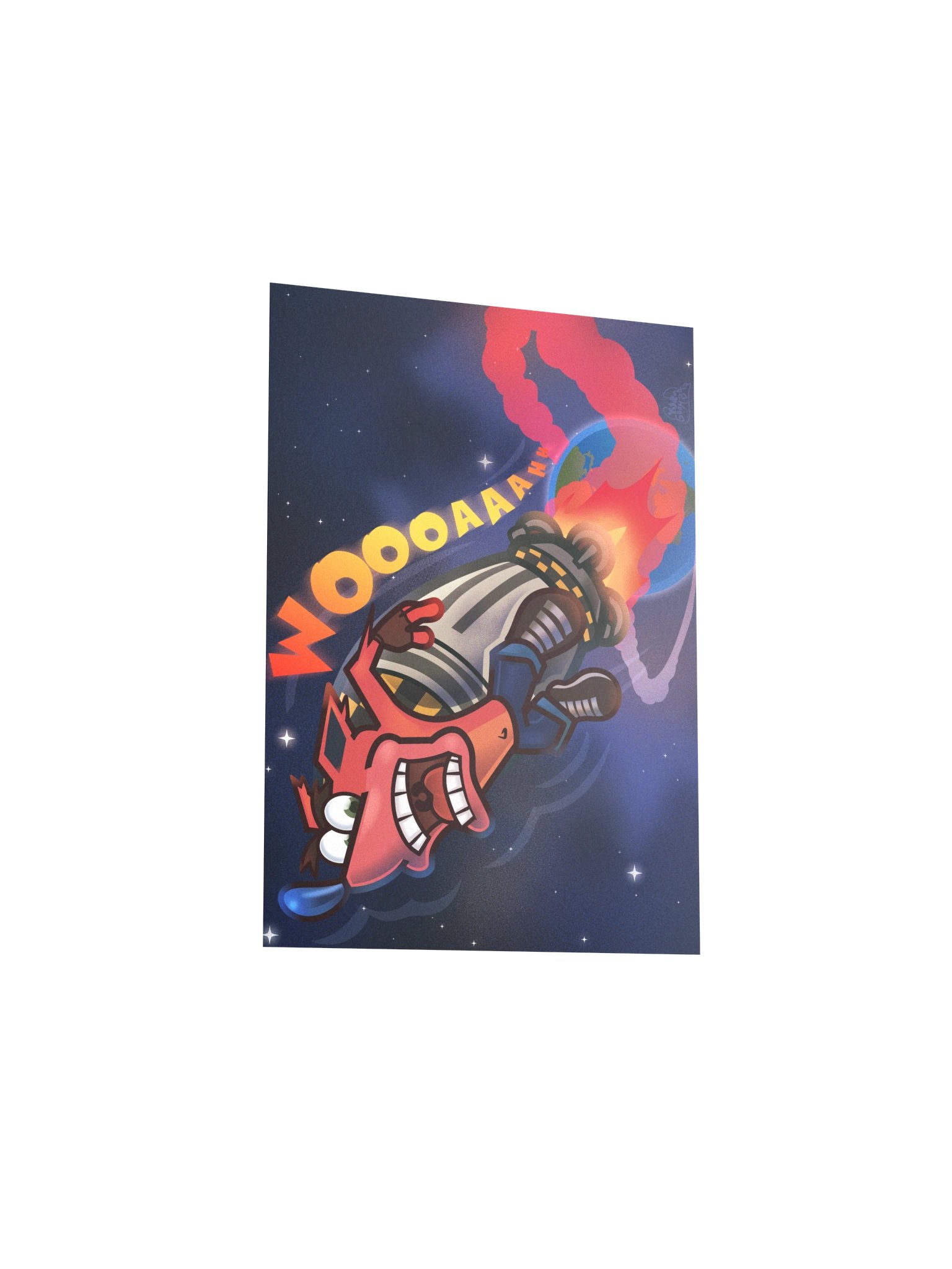 Crashin' into Space - Print product image (7)