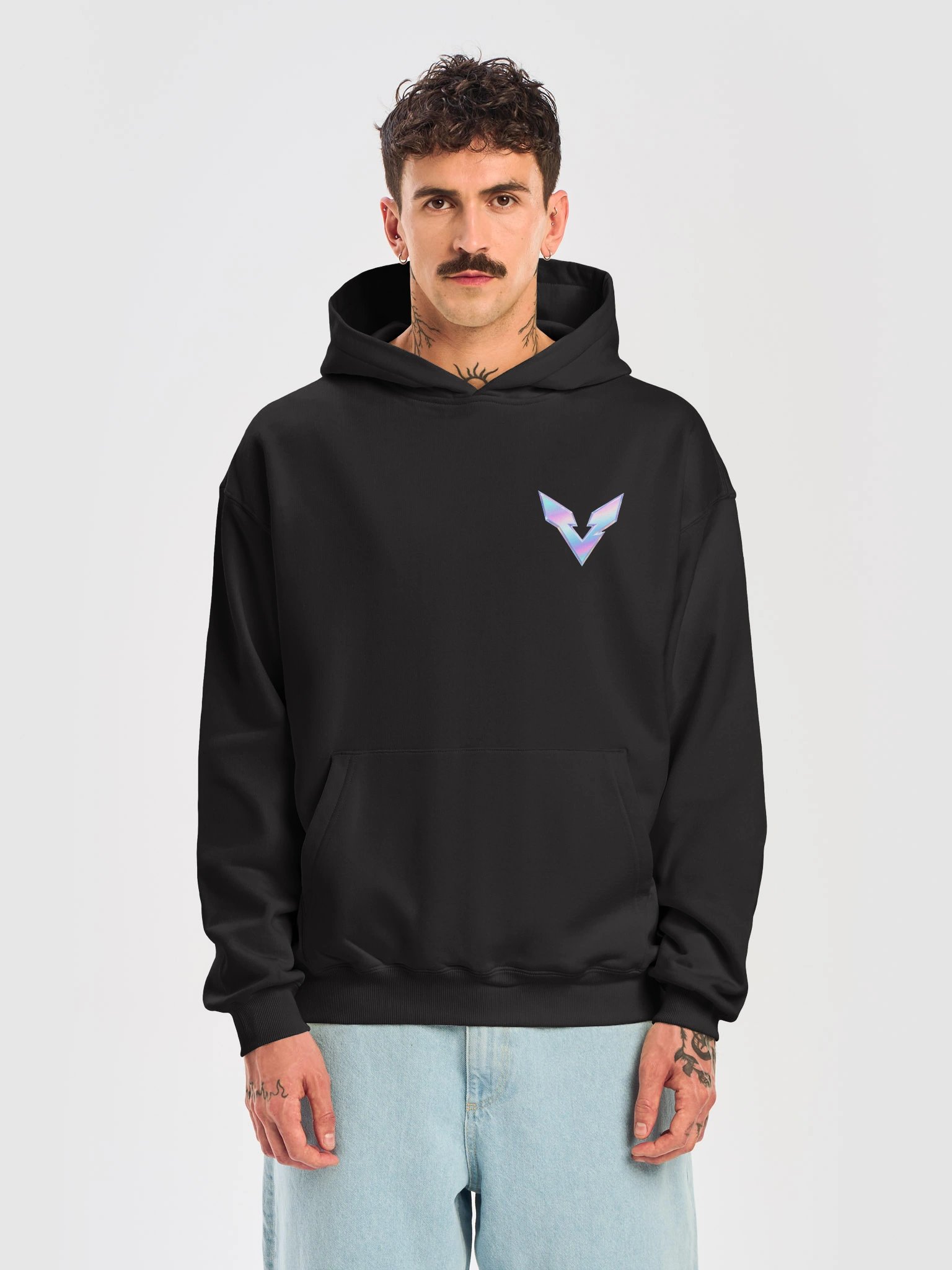 Neon V Logo French Terry Hoodie product image (14)