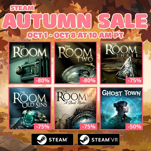STEAM SALE! Get up to 80% off our games in the Steam Autumn Sale!

🍂https://bit.ly/Steam_FireproofGames🍂

#SteamAutumnSale #S...
