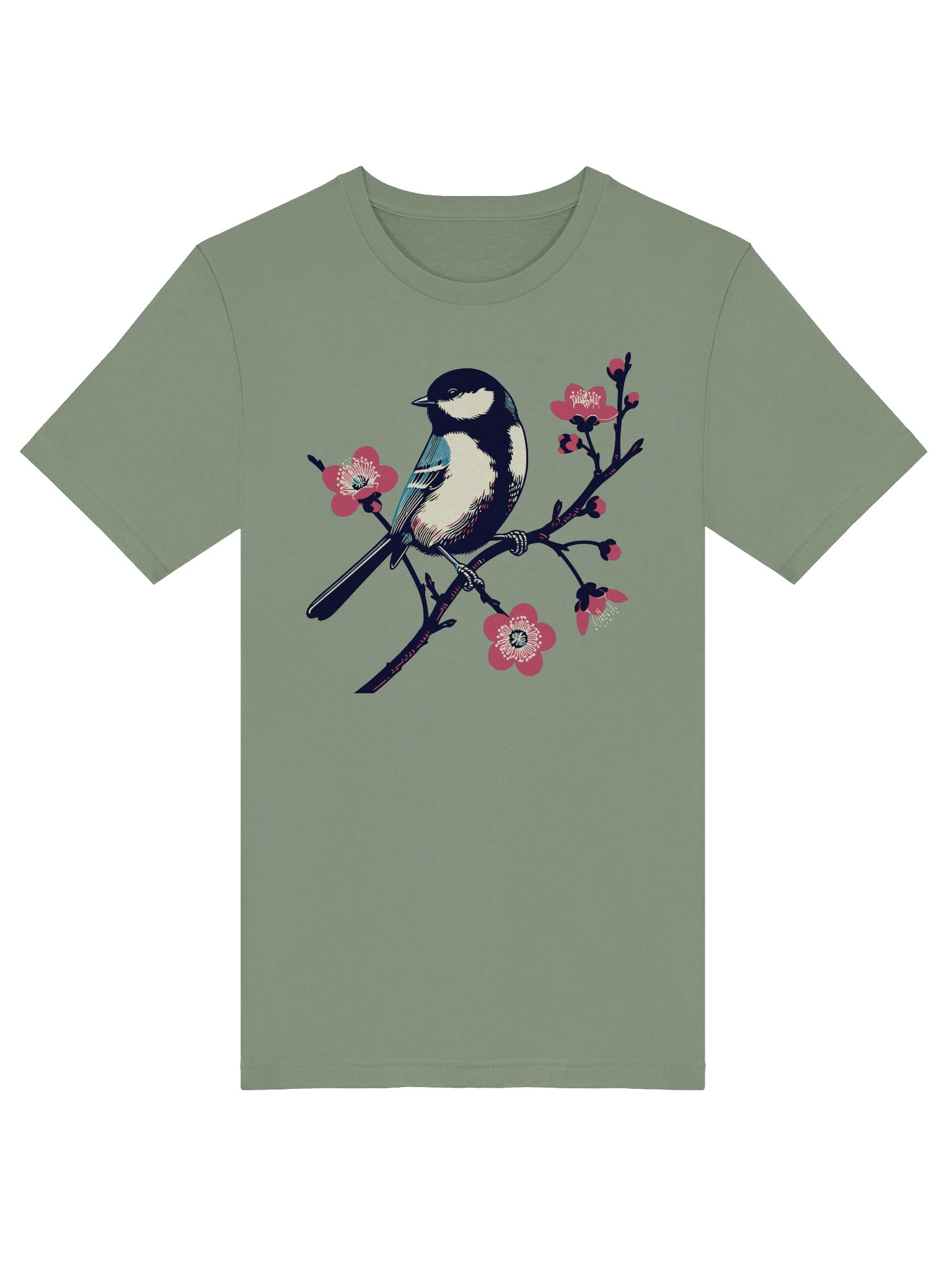 Chickadee with Blossoms T-shirt product image (5)