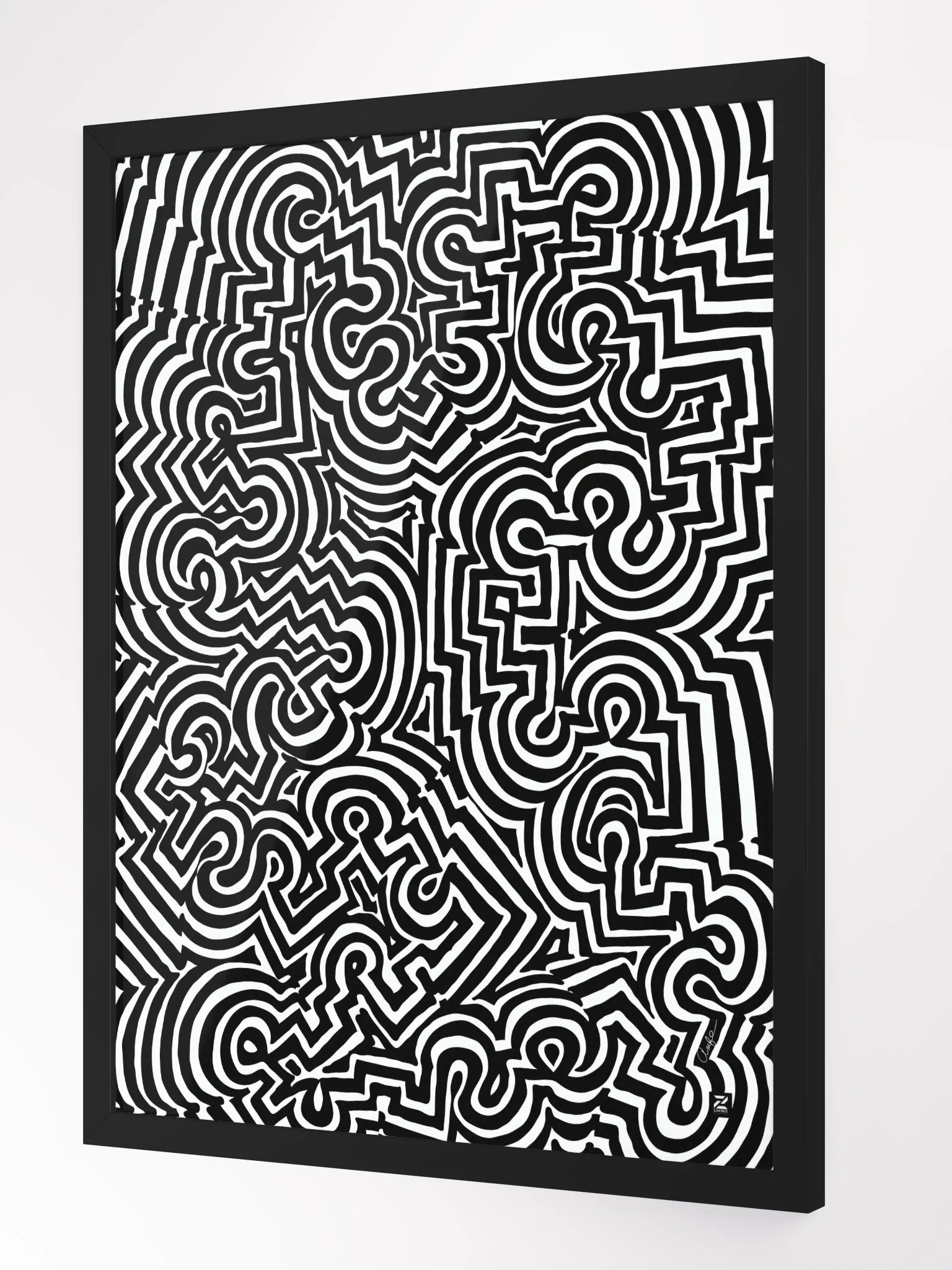 Zenlinez Optical Allusion Wood Matte Poster product image (2)