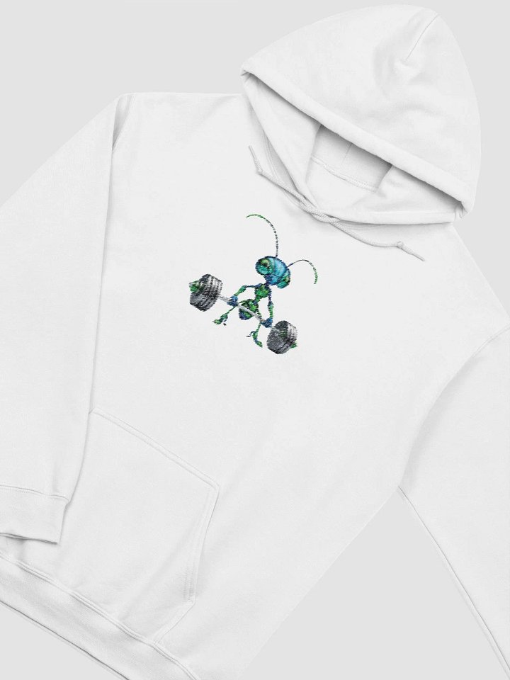 Pixelated Insect Weightlifter Hoodie product image (2)