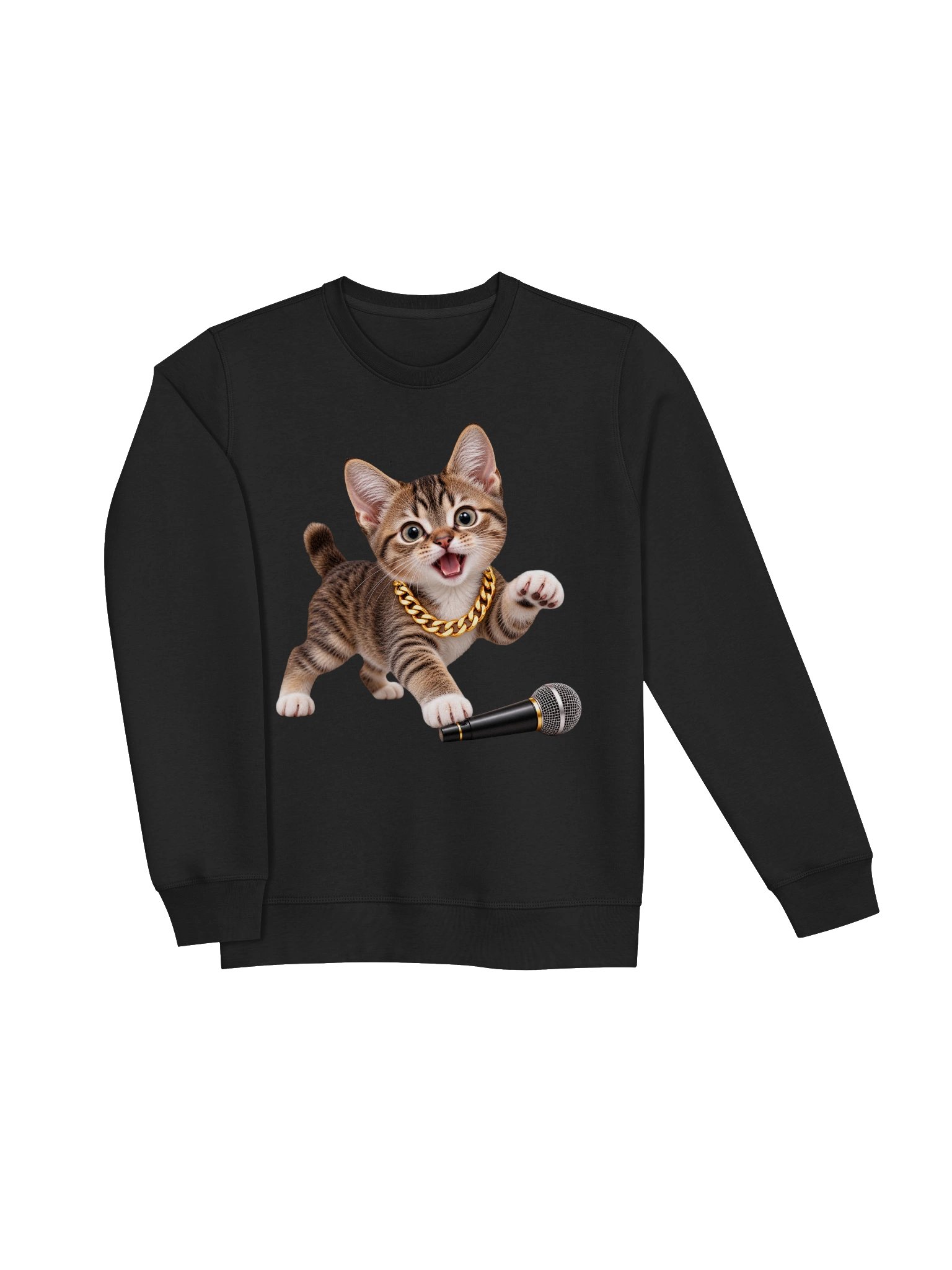 Hip Hop Toybob Kitten – Organic Unisex Sweatshirt product image (11)